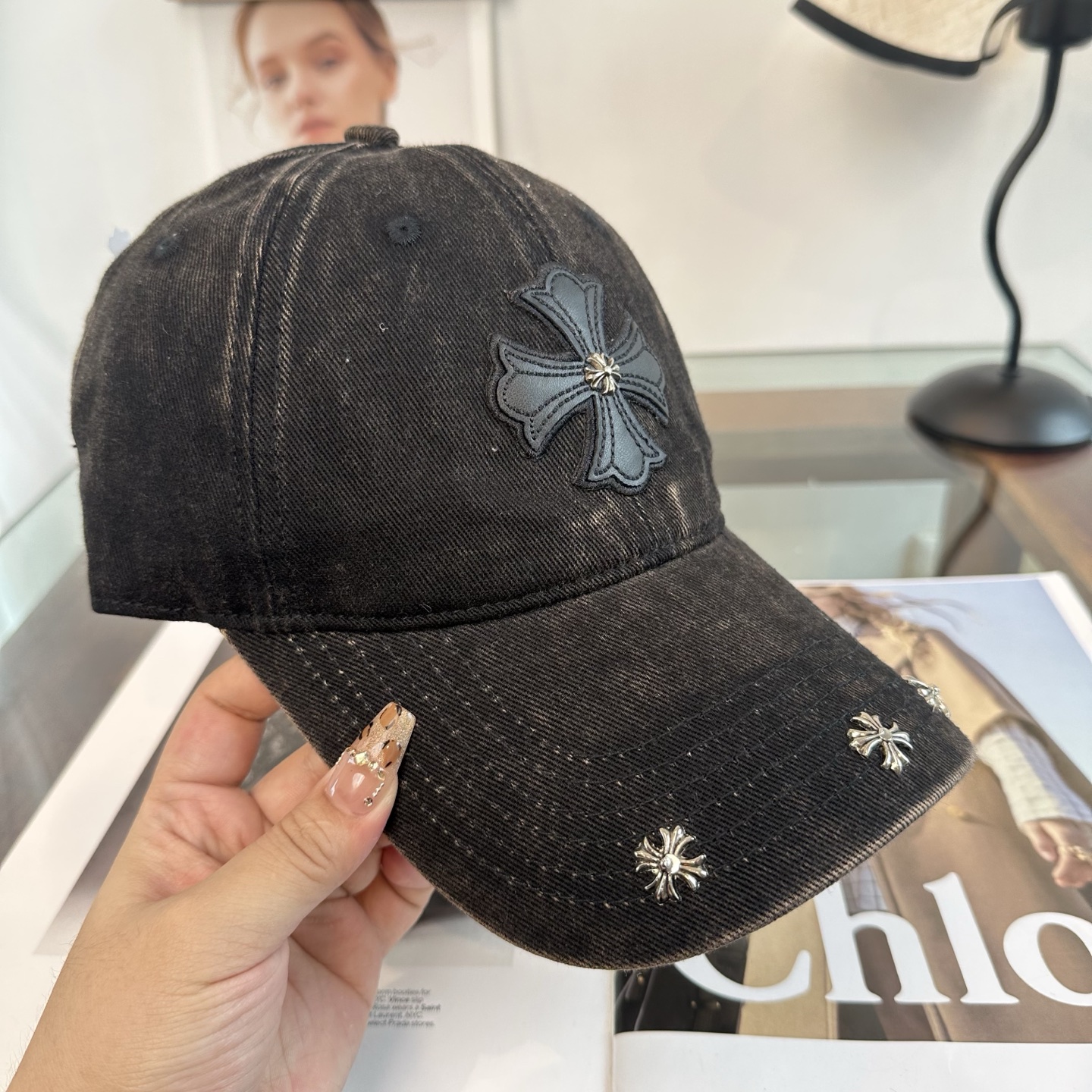 Chrome hearts 克罗心 新款十字架 高品质棒球帽，高端定制版！网红时尚博主同款！墙裂推荐！质