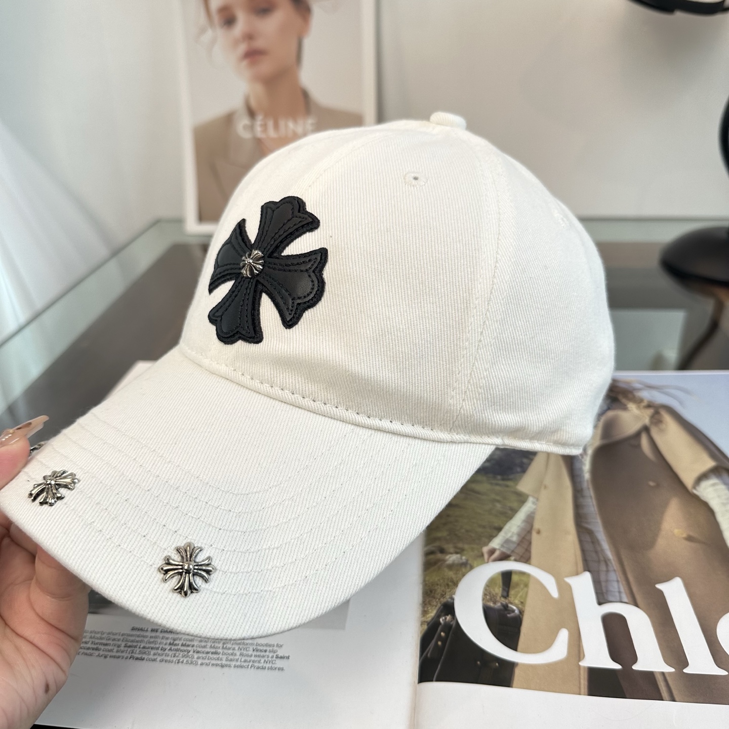 Chrome hearts 克罗心 新款十字架 高品质棒球帽，高端定制版！网红时尚博主同款！墙裂推荐！质