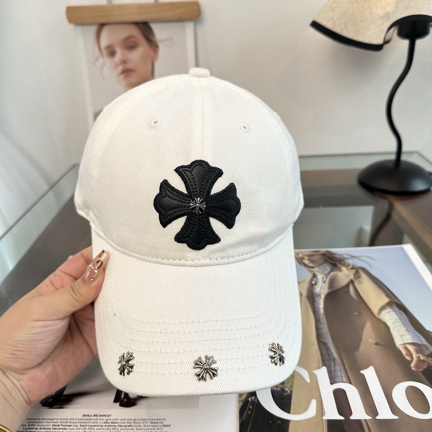 Chrome hearts 克罗心 新款十字架 高品质棒球帽，高端定制版！网红时尚博主同款！墙裂推荐！质