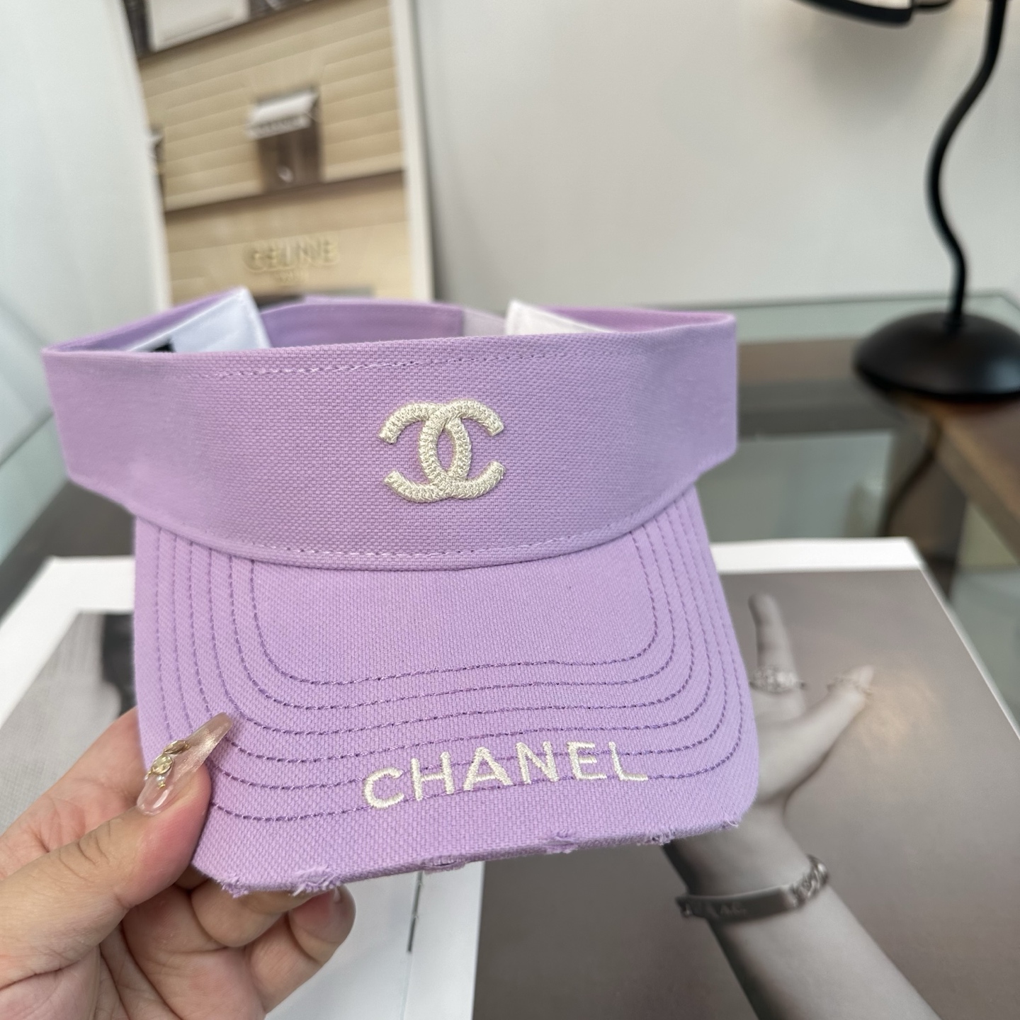 香奈儿CHANEL防晒空顶帽子女夏季时尚大帽檐遮阳帽防紫外线女