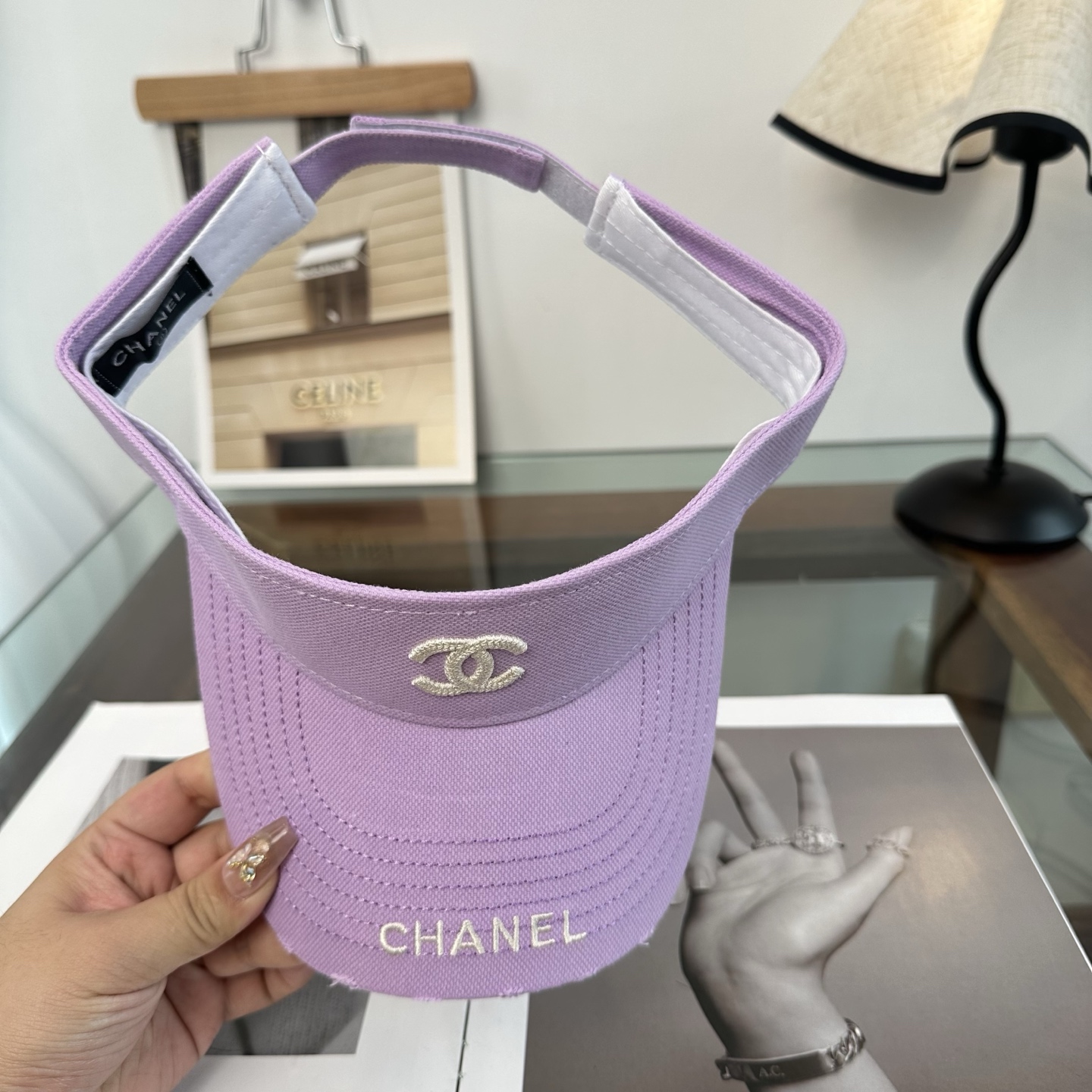 香奈儿CHANEL防晒空顶帽子女夏季时尚大帽檐遮阳帽防紫外线女