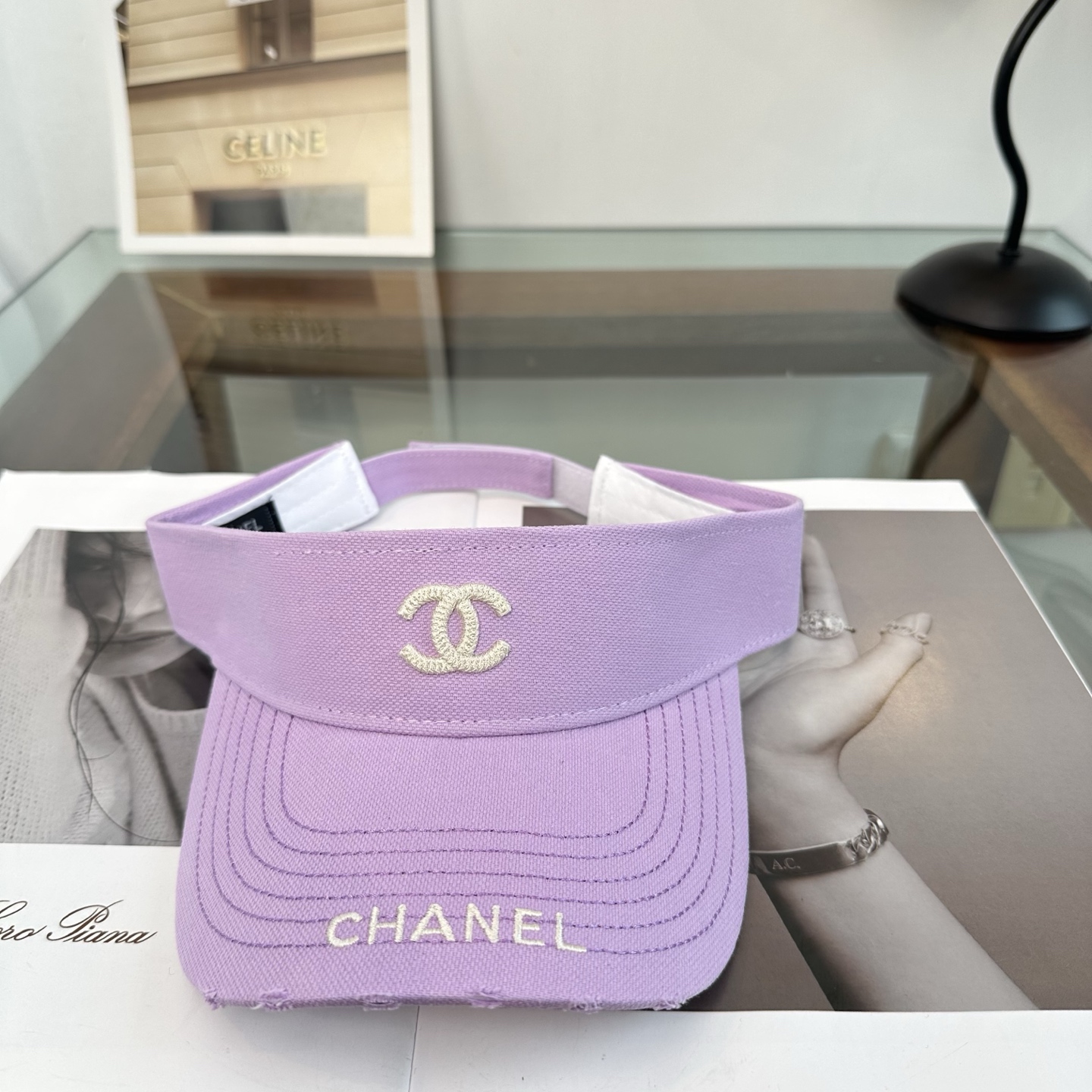香奈儿CHANEL防晒空顶帽子女夏季时尚大帽檐遮阳帽防紫外线女