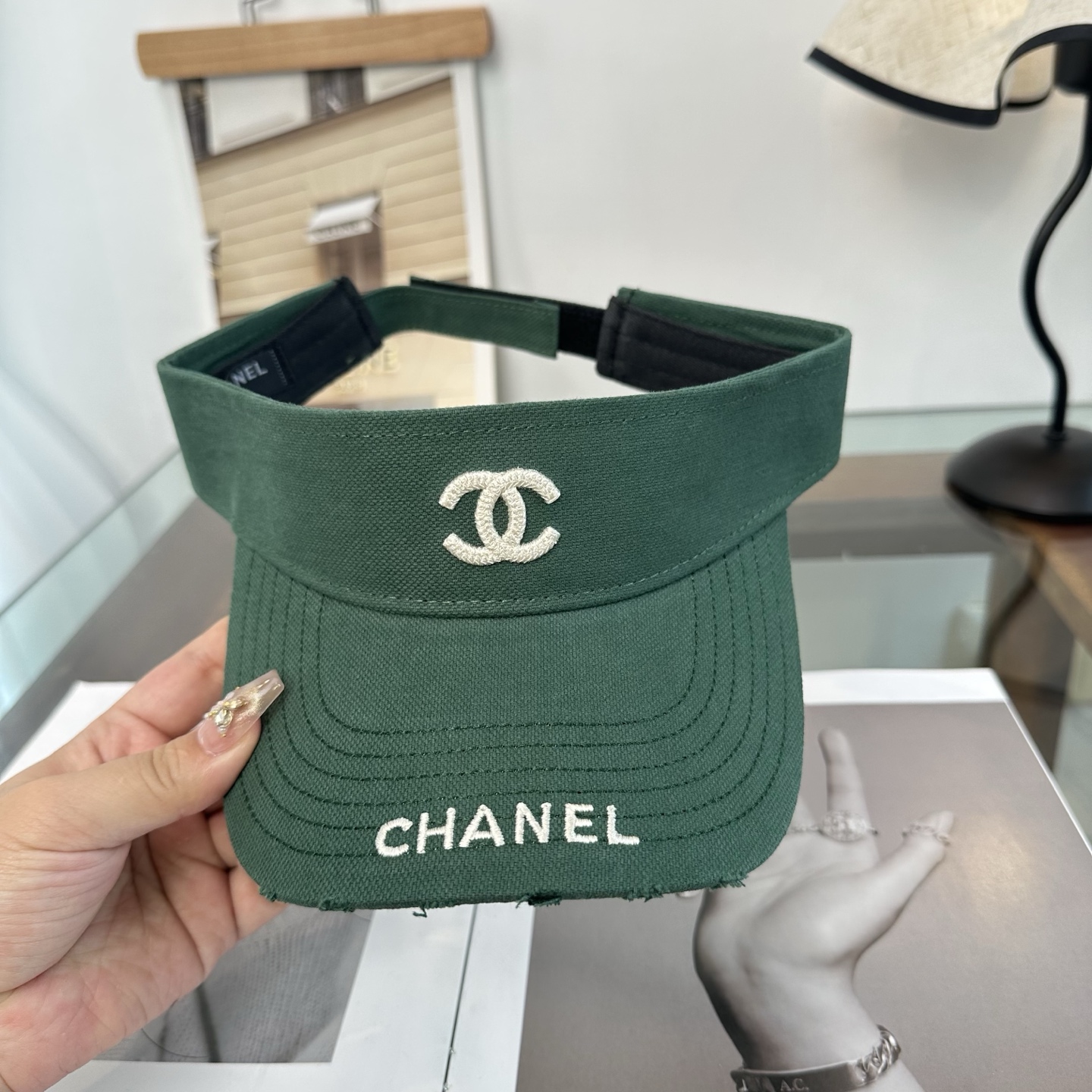 香奈儿CHANEL防晒空顶帽子女夏季时尚大帽檐遮阳帽防紫外线女