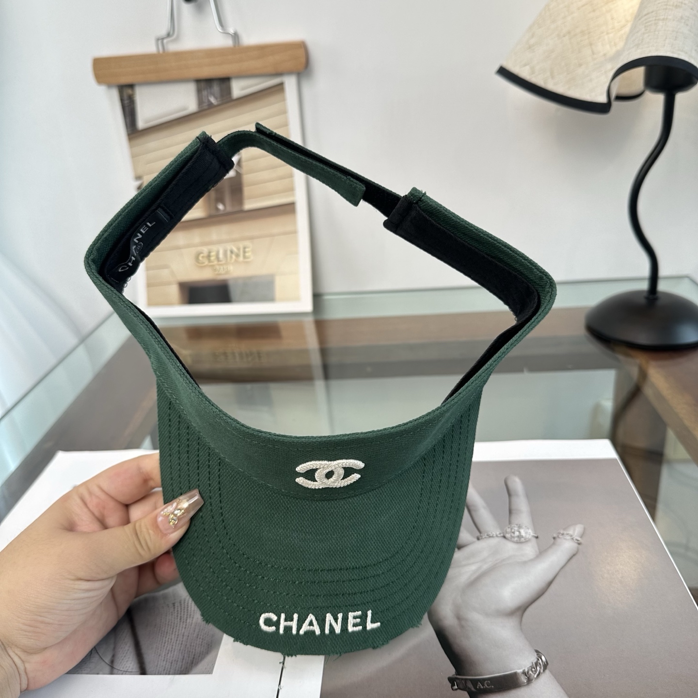 香奈儿CHANEL防晒空顶帽子女夏季时尚大帽檐遮阳帽防紫外线女