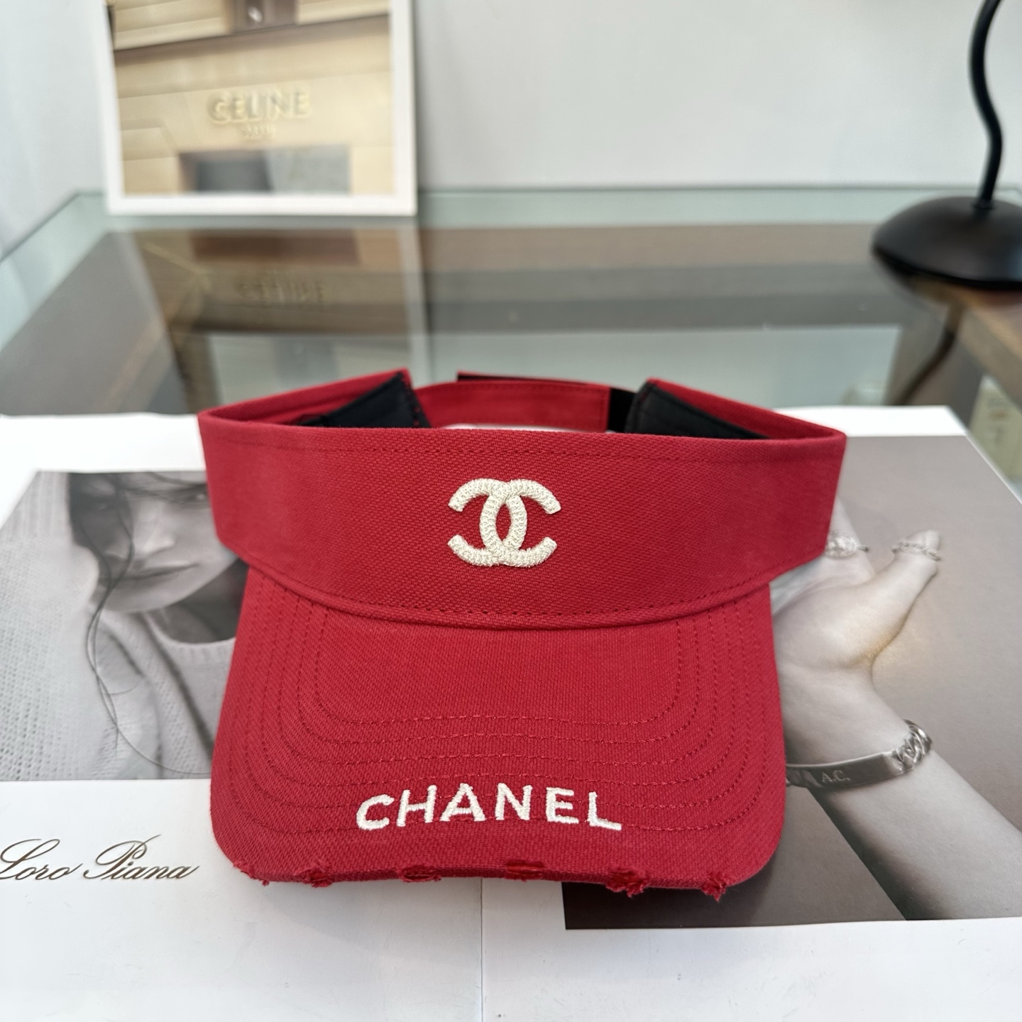 香奈儿CHANEL防晒空顶帽子女夏季时尚大帽檐遮阳帽防紫外线女