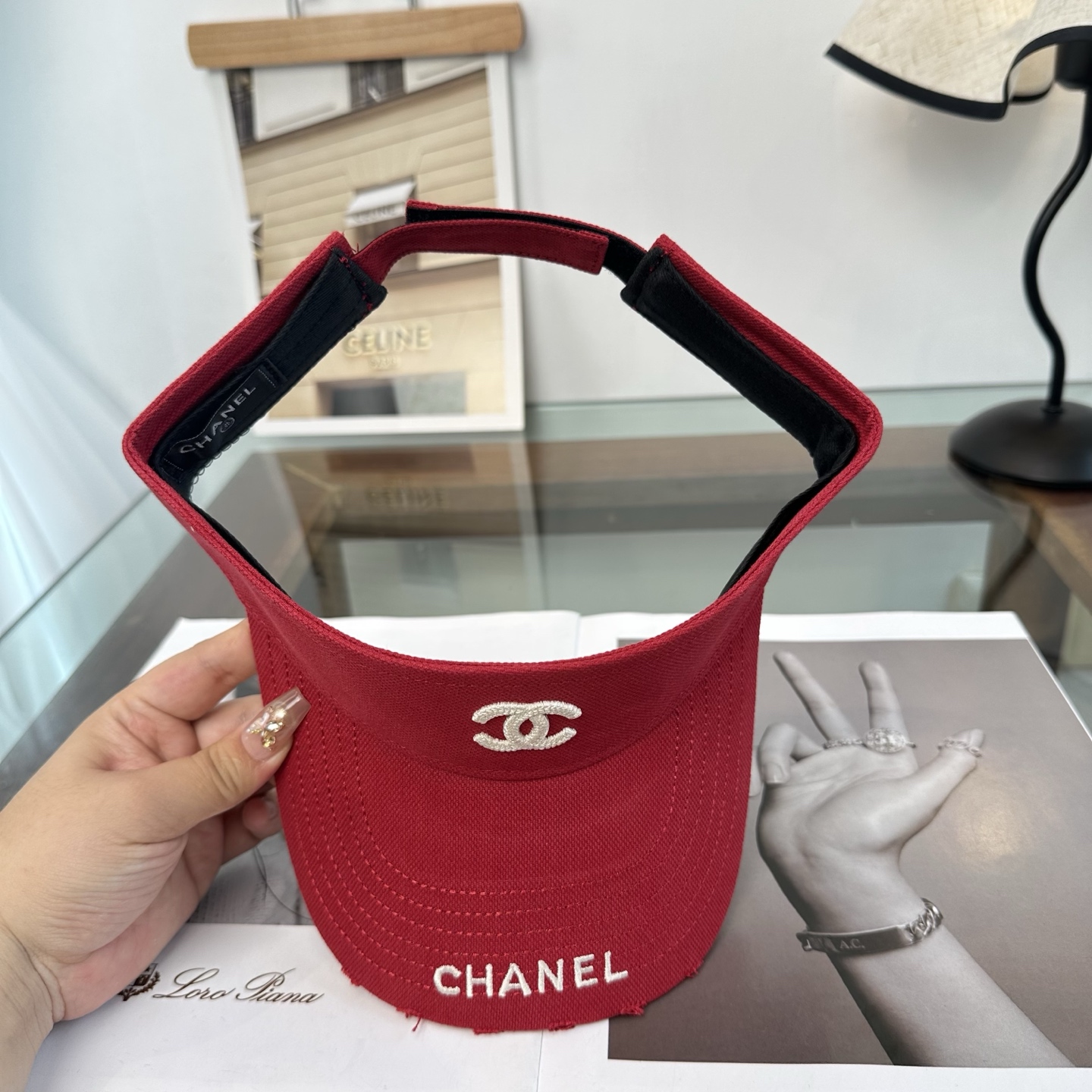 香奈儿CHANEL防晒空顶帽子女夏季时尚大帽檐遮阳帽防紫外线女