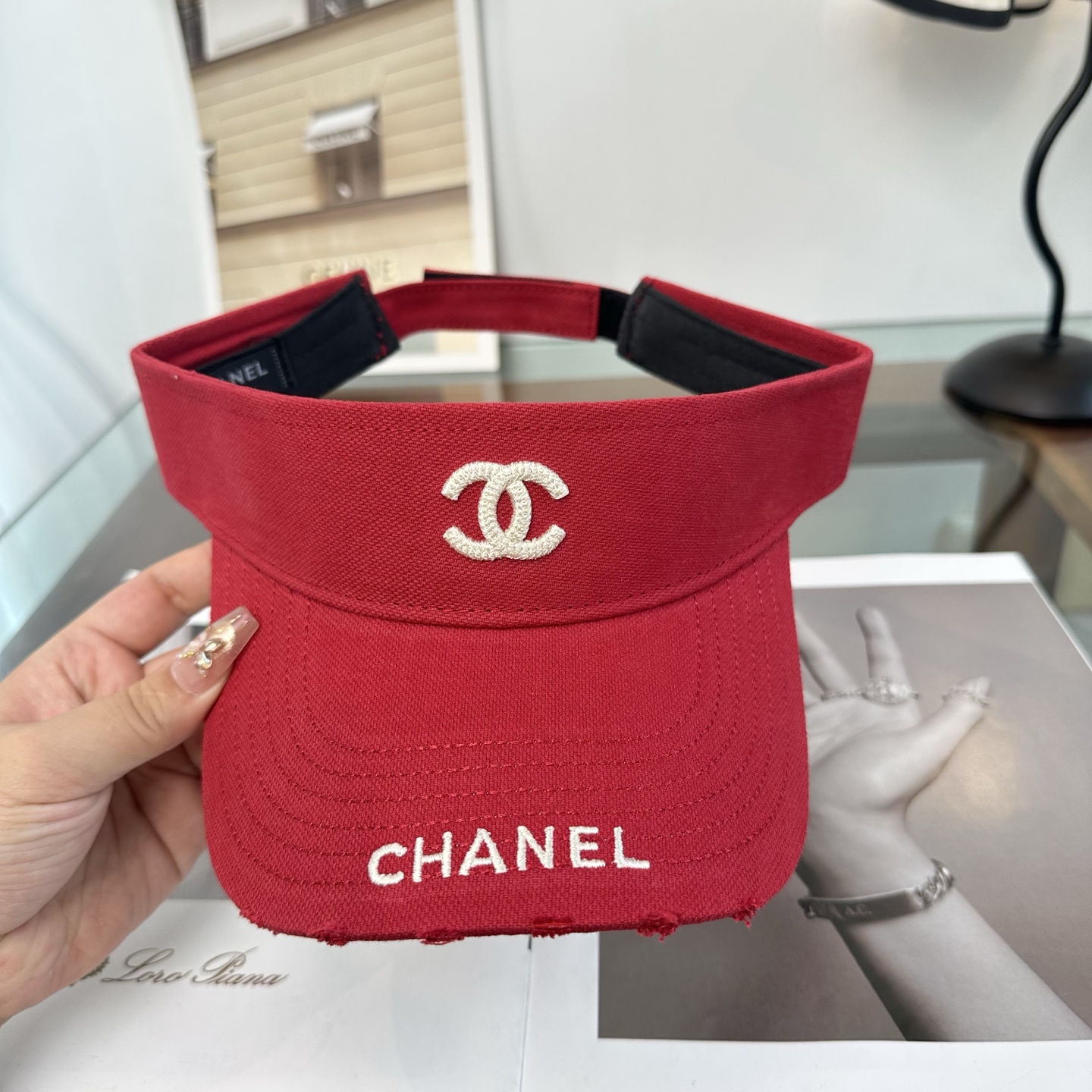 香奈儿CHANEL防晒空顶帽子女夏季时尚大帽檐遮阳帽防紫外线女