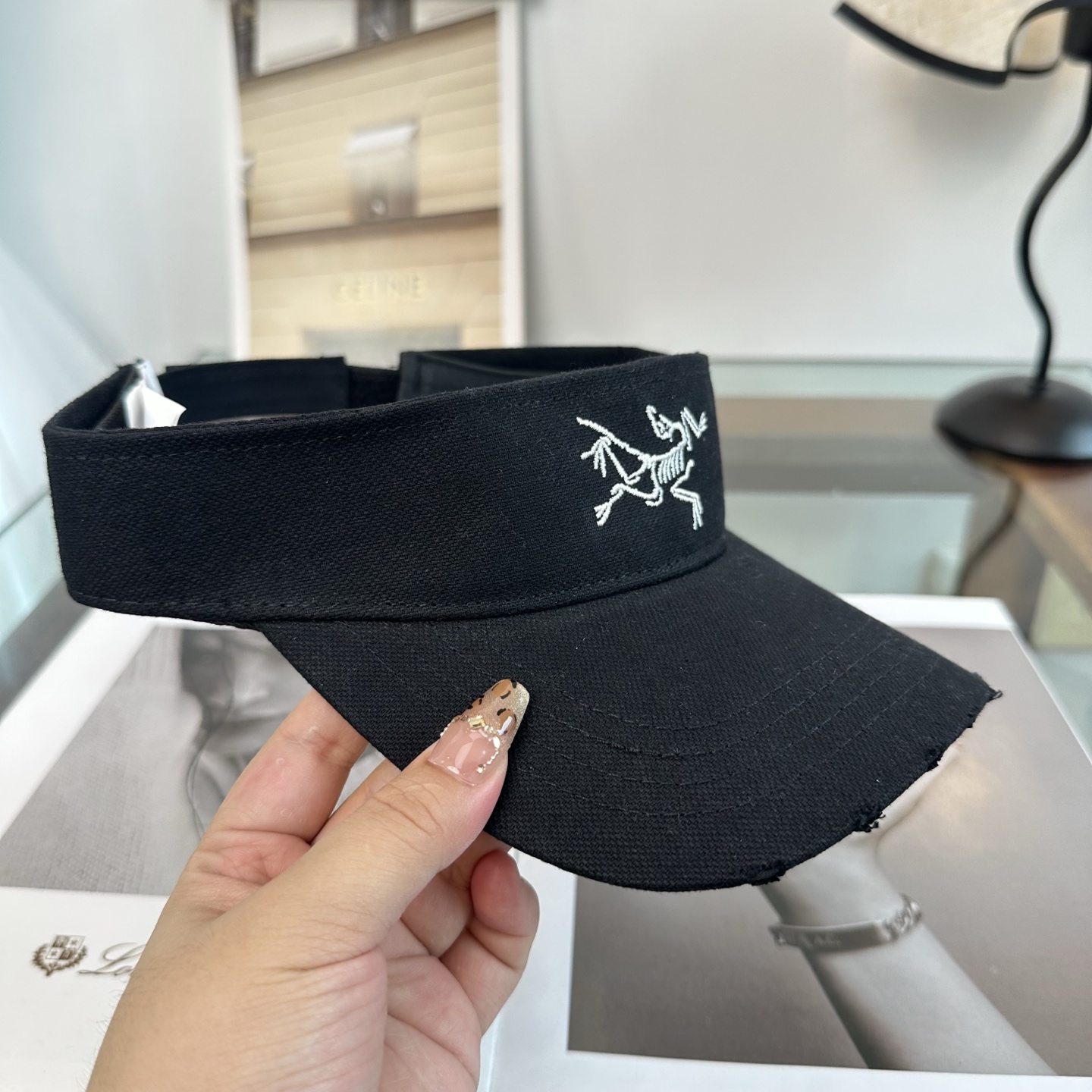 始祖鸟 防晒空顶帽子女夏季时尚大帽檐遮阳帽防紫外线女