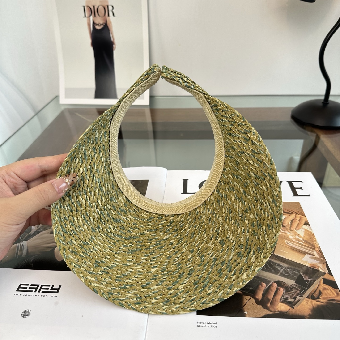 GUCCI 古奇 防晒空顶帽子女夏季时尚大帽檐遮阳帽防紫外线女