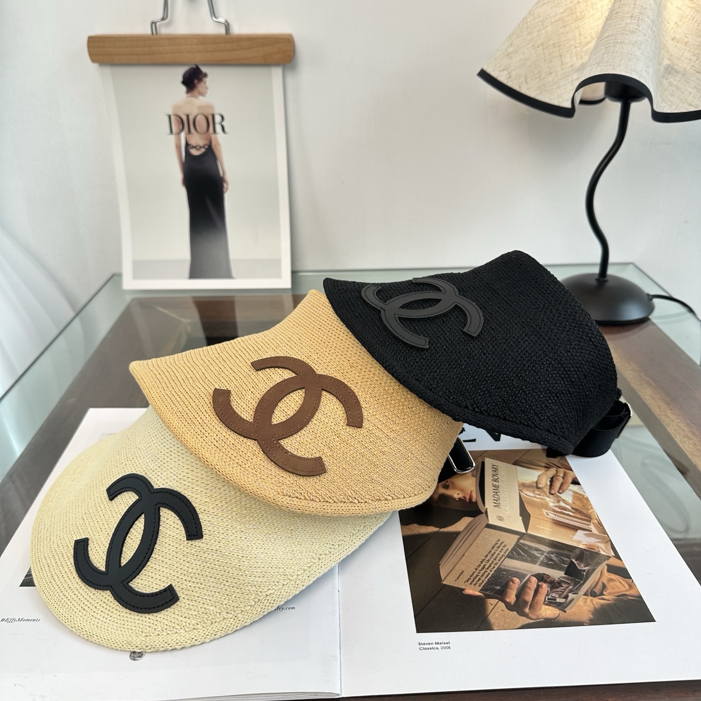 Chanel 香奈儿CHANEL防晒空顶帽子女夏季 大帽