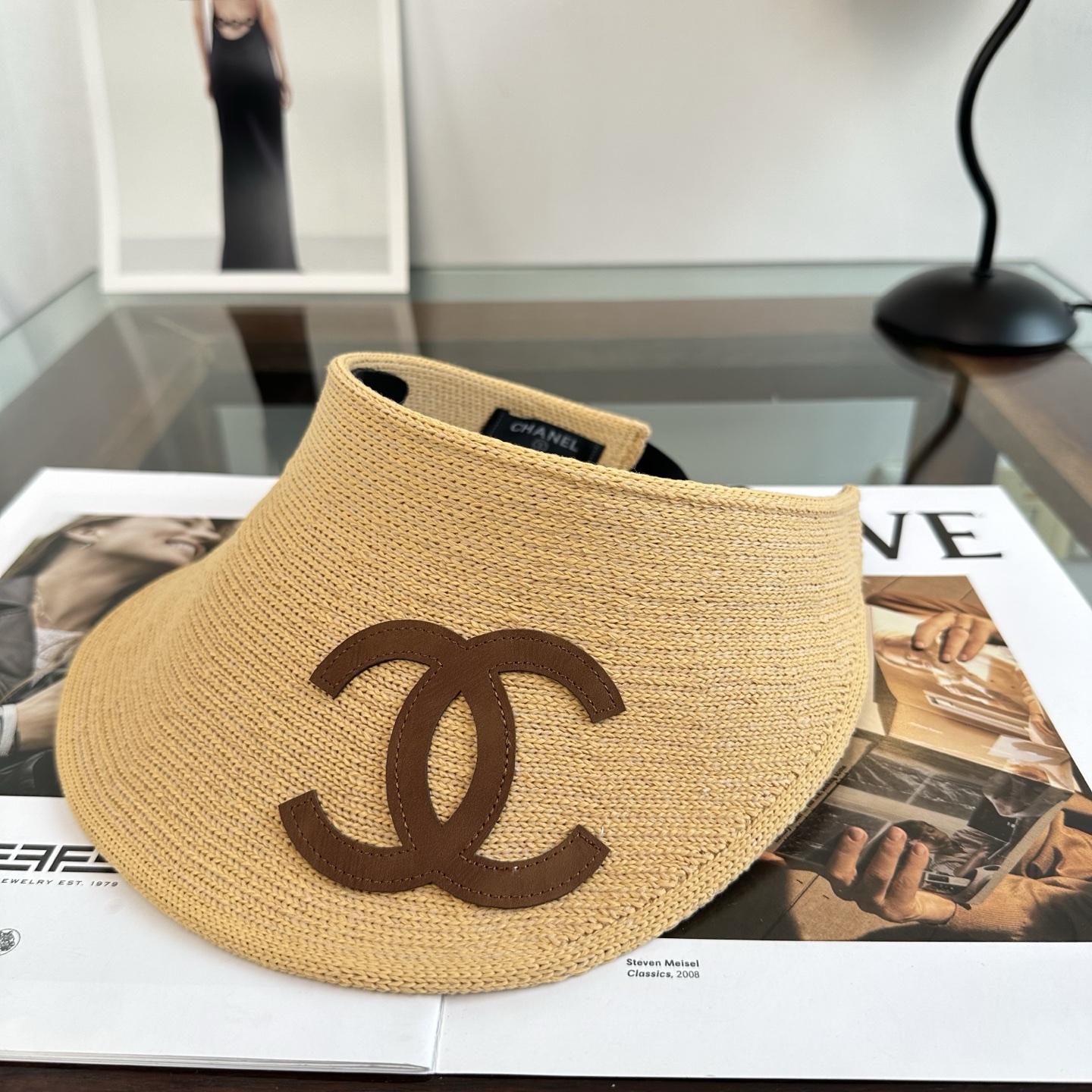 Chanel 香奈儿CHANEL防晒空顶帽子女夏季 大帽
