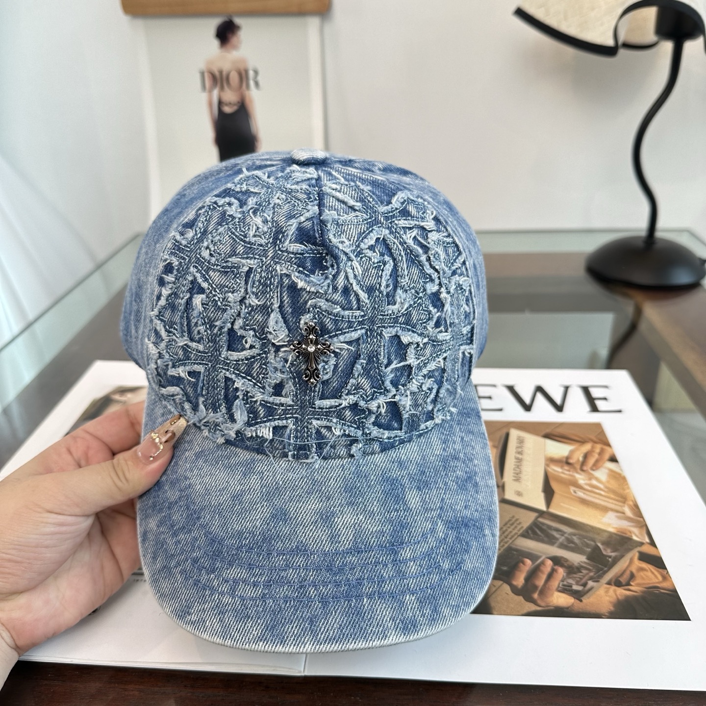 Chrome hearts 克罗心 新款十字架 高品质棒球帽，高端定制版！网红时尚博主同款！墙裂推荐！质