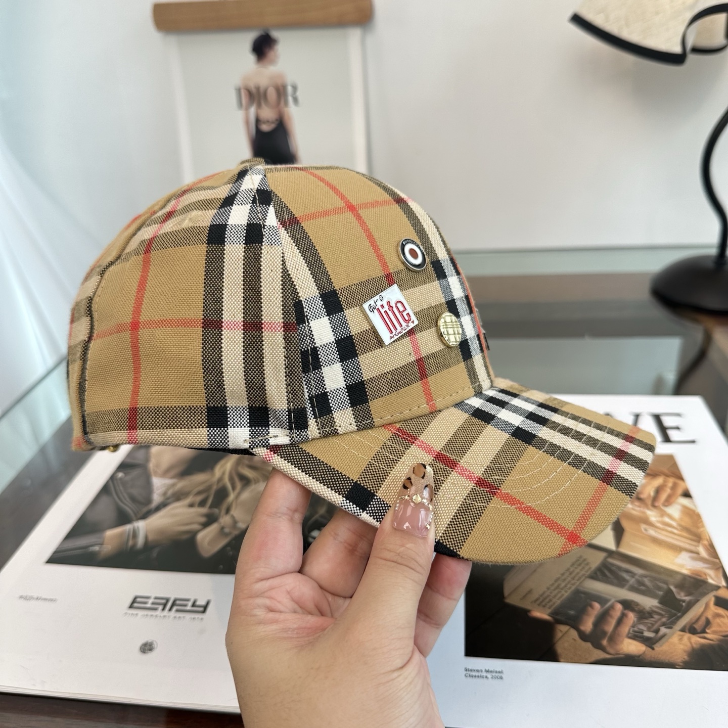 巴宝莉BURBERRY官网同步上线 韩版新款英伦风定制款1:1原单品质 男女通用棒球帽 美邦工艺 高版品
