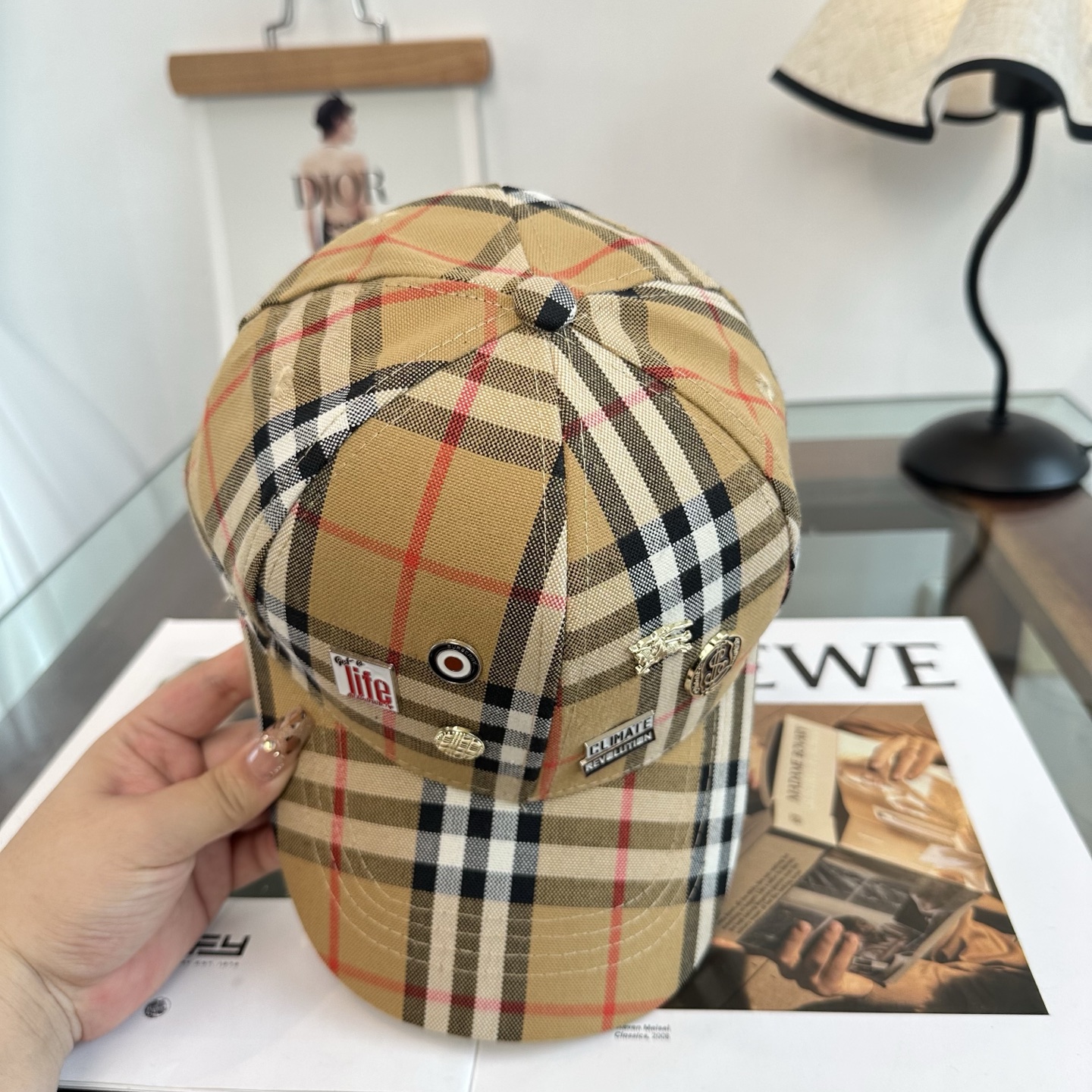 巴宝莉BURBERRY官网同步上线 韩版新款英伦风定制款1:1原单品质 男女通用棒球帽 美邦工艺 高版品