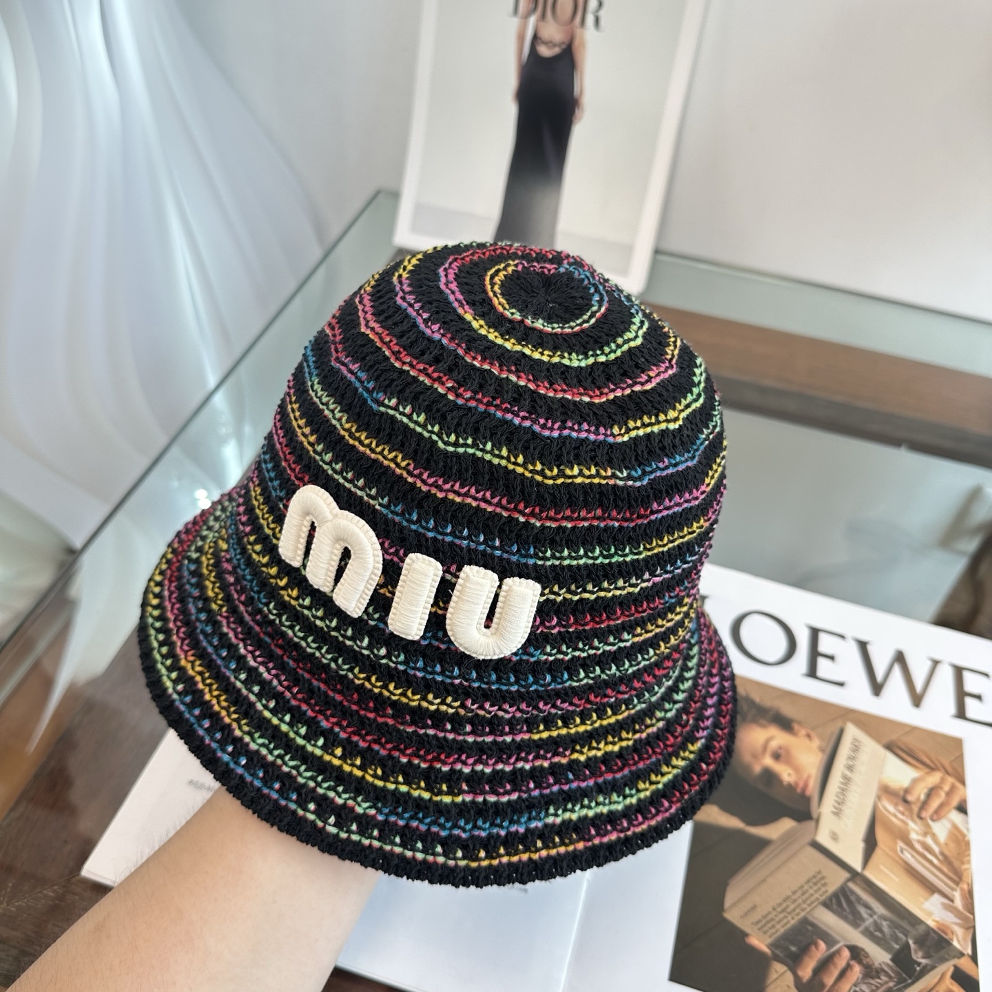 Miu Miu miumiu缪缪 春夏日休闲草帽 度假编织草帽子