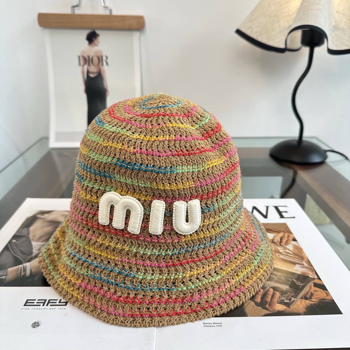 Miu Miu miumiu缪缪 春夏日休闲草帽 度假编织草帽子