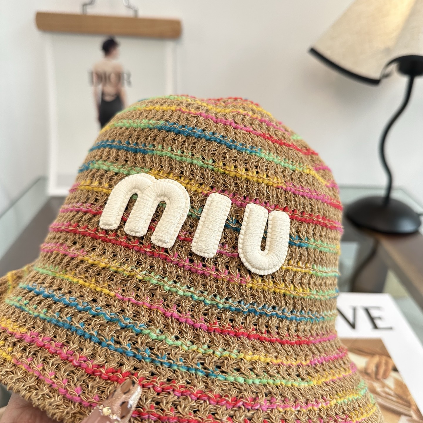 Miu Miu miumiu缪缪 春夏日休闲草帽 度假编织草帽子