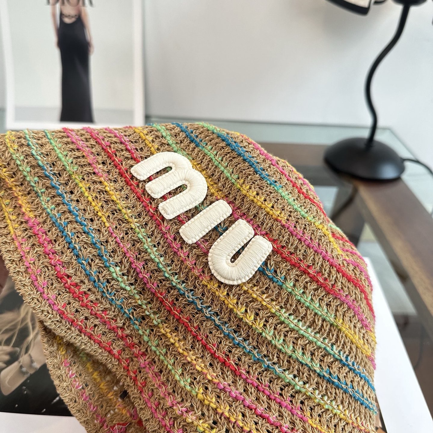 Miu Miu miumiu缪缪 春夏日休闲草帽 度假编织草帽子