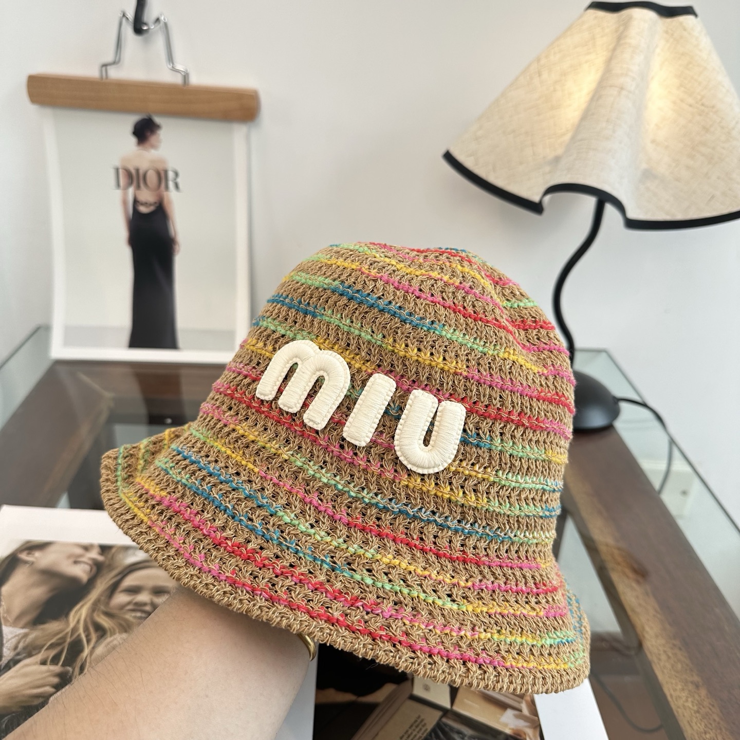 Miu Miu miumiu缪缪 春夏日休闲草帽 度假编织草帽子