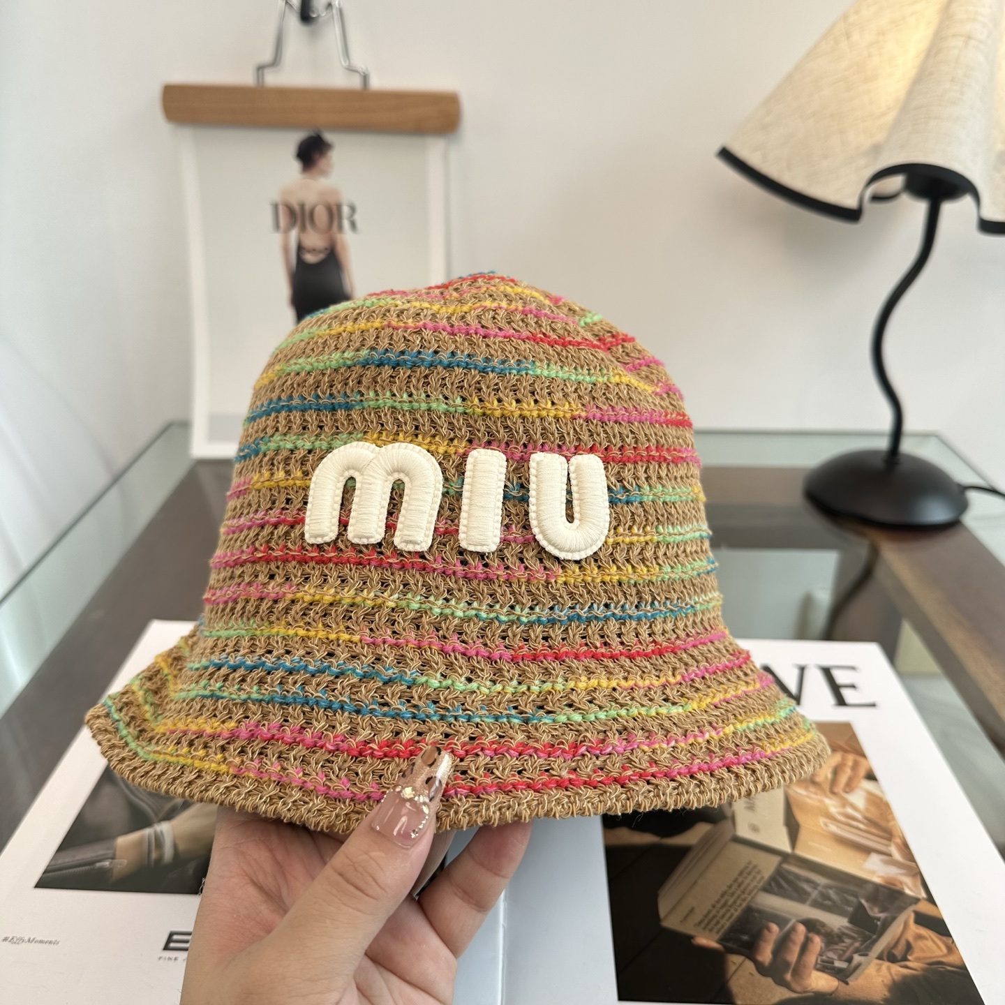 Miu Miu miumiu缪缪 春夏日休闲草帽 度假编织草帽子