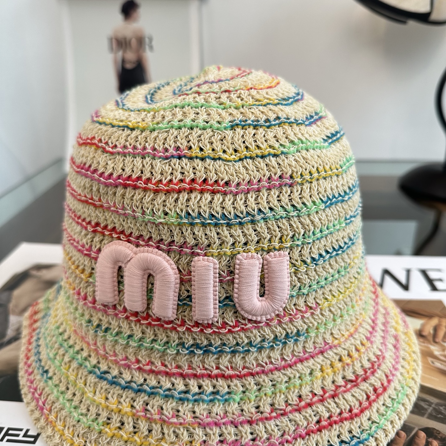 Miu Miu miumiu缪缪 春夏日休闲草帽 度假编织草帽子