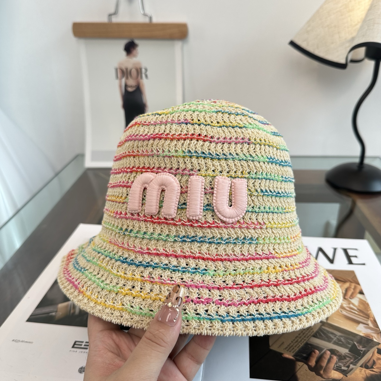 Miu Miu miumiu缪缪 春夏日休闲草帽 度假编织草帽子