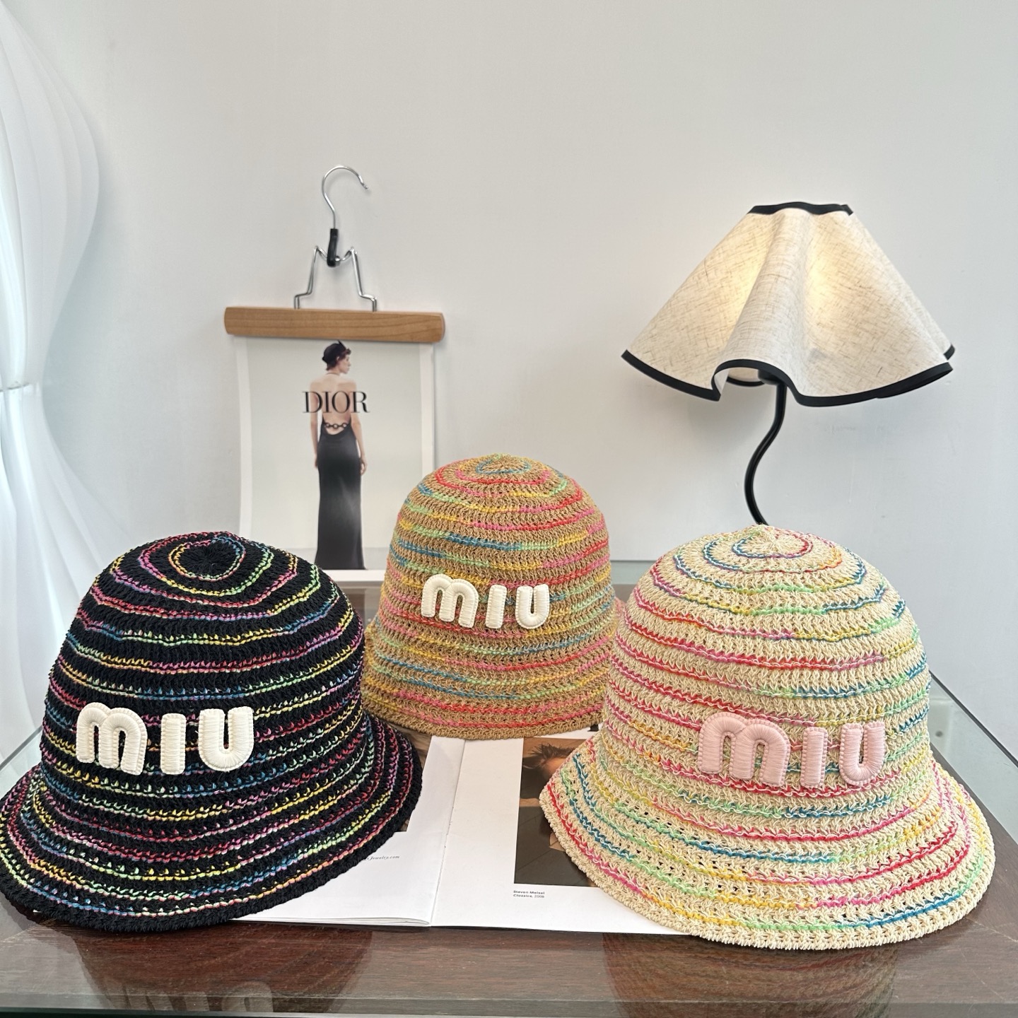 Miu Miu miumiu缪缪 春夏日休闲草帽 度假编织草帽子
