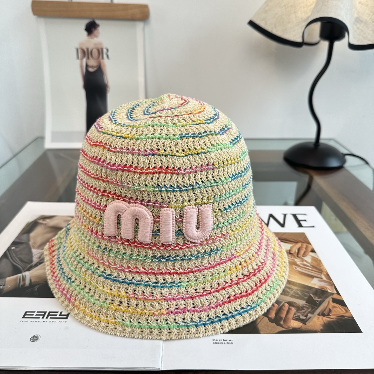 Miu Miu miumiu缪缪 春夏日休闲草帽 度假编织草帽子