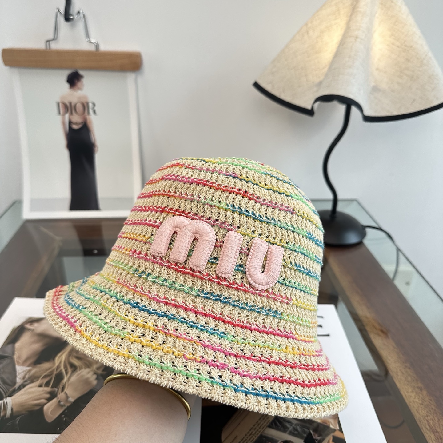 Miu Miu miumiu缪缪 春夏日休闲草帽 度假编织草帽子