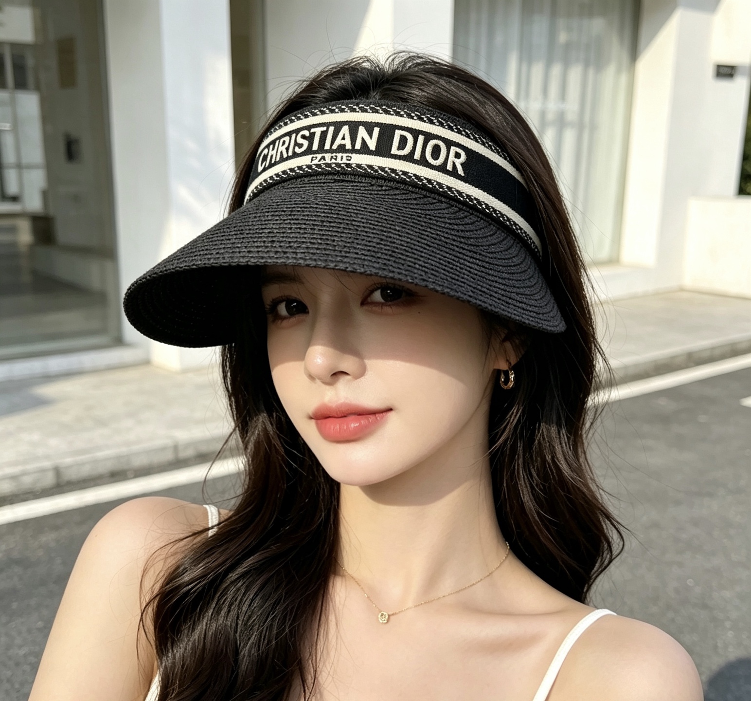 Dior DIOR 迪奥 防晒空顶帽子女夏季 大帽