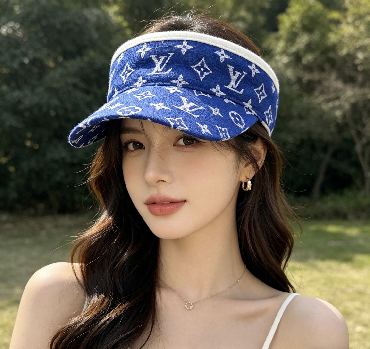 Louis Vuitton LV 路易威登 防晒空顶帽子女夏季 大帽