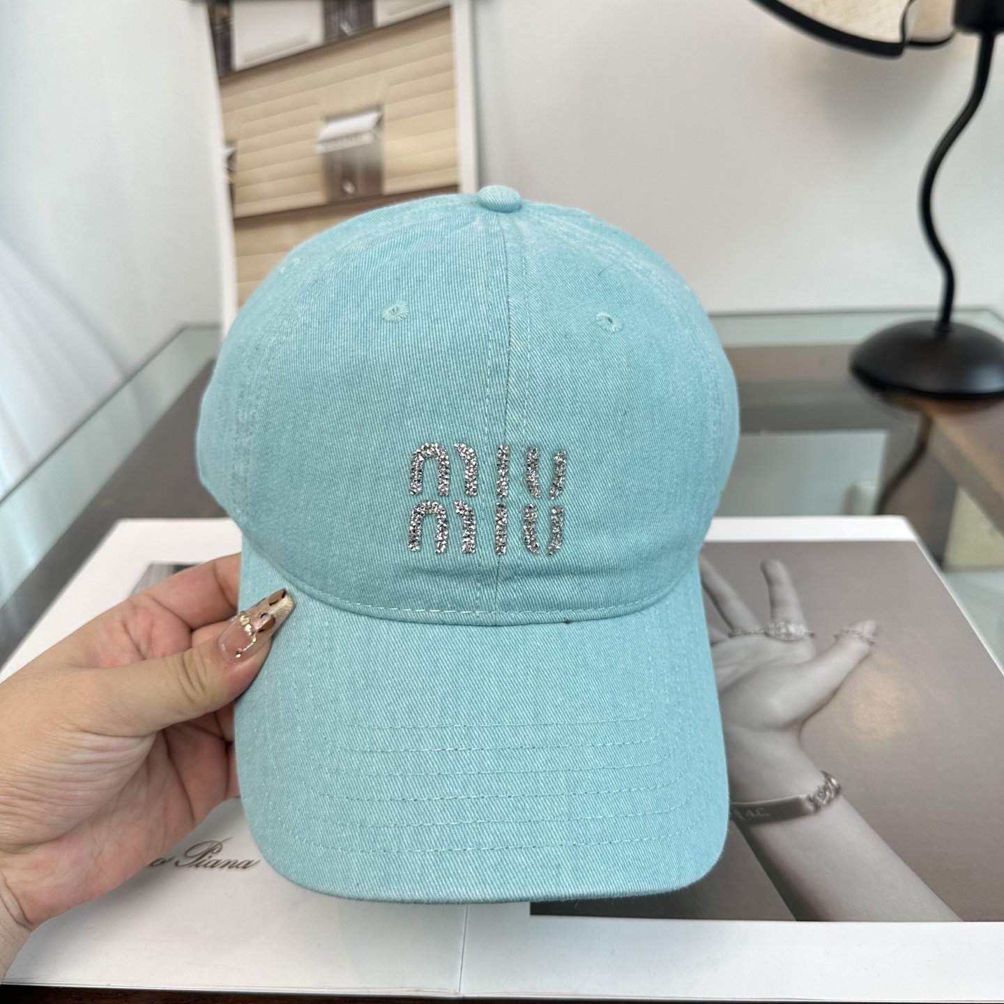 谬谬miumiu 新款棒球帽，正品开模订制，原版做工细致质量超赞！
