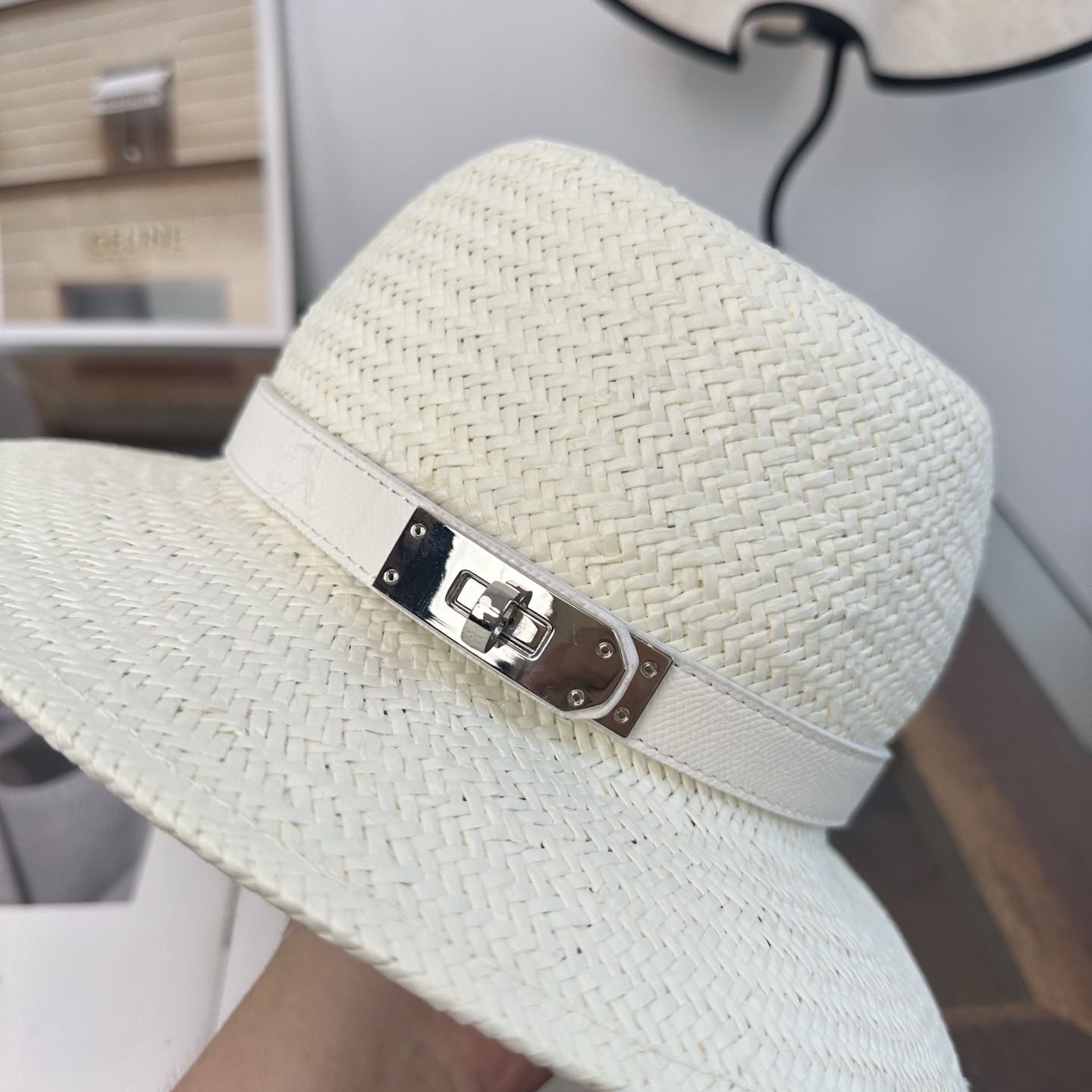 爱马仕HERMES 2026新款立体草帽，细节精致，细草制作，皮带款草帽，设计简单大方，名媛气质款头围5