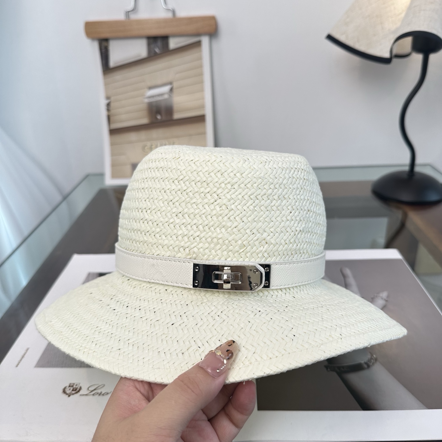 爱马仕HERMES 2026新款立体草帽，细节精致，细草制作，皮带款草帽，设计简单大方，名媛气质款头围5