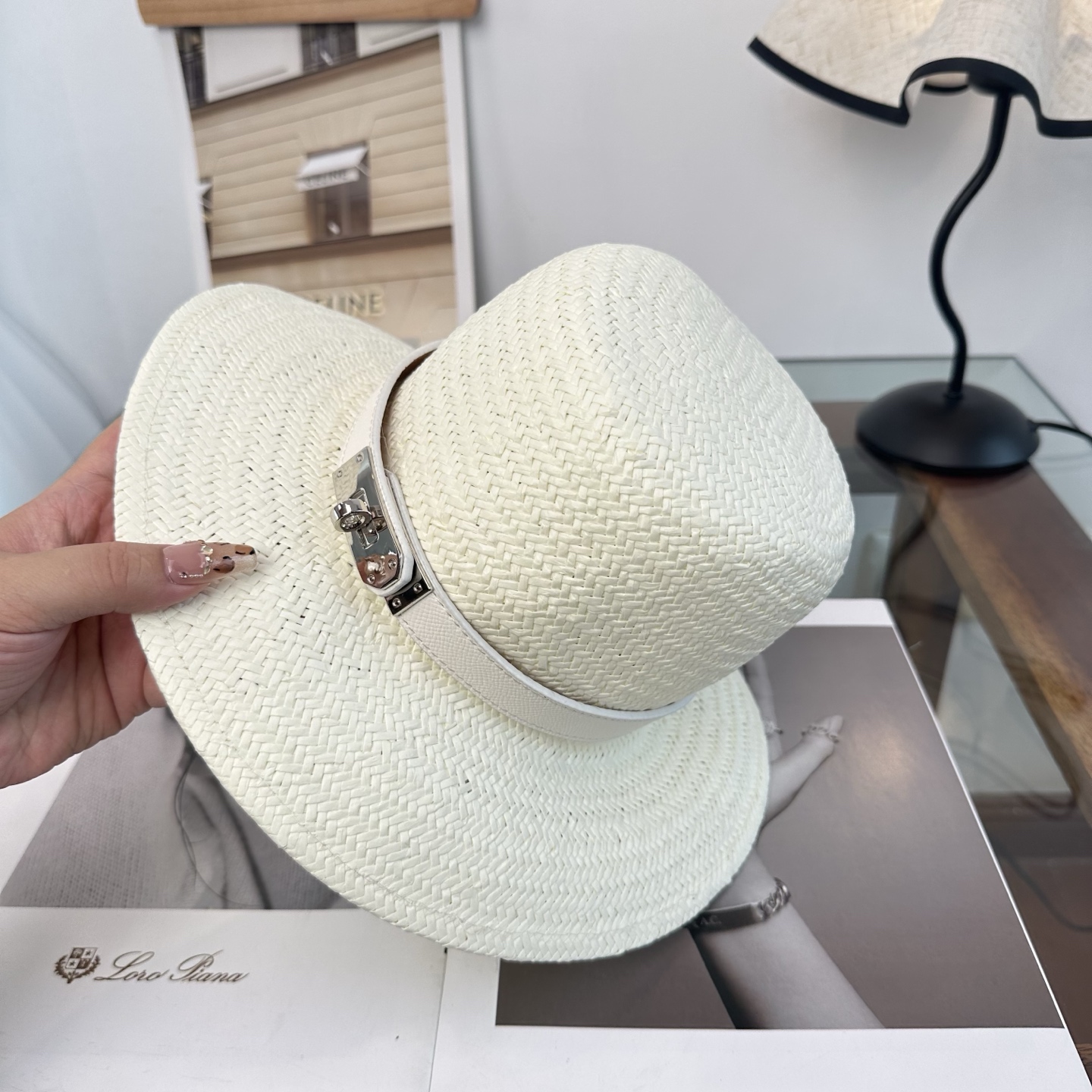 爱马仕HERMES 2026新款立体草帽，细节精致，细草制作，皮带款草帽，设计简单大方，名媛气质款头围5