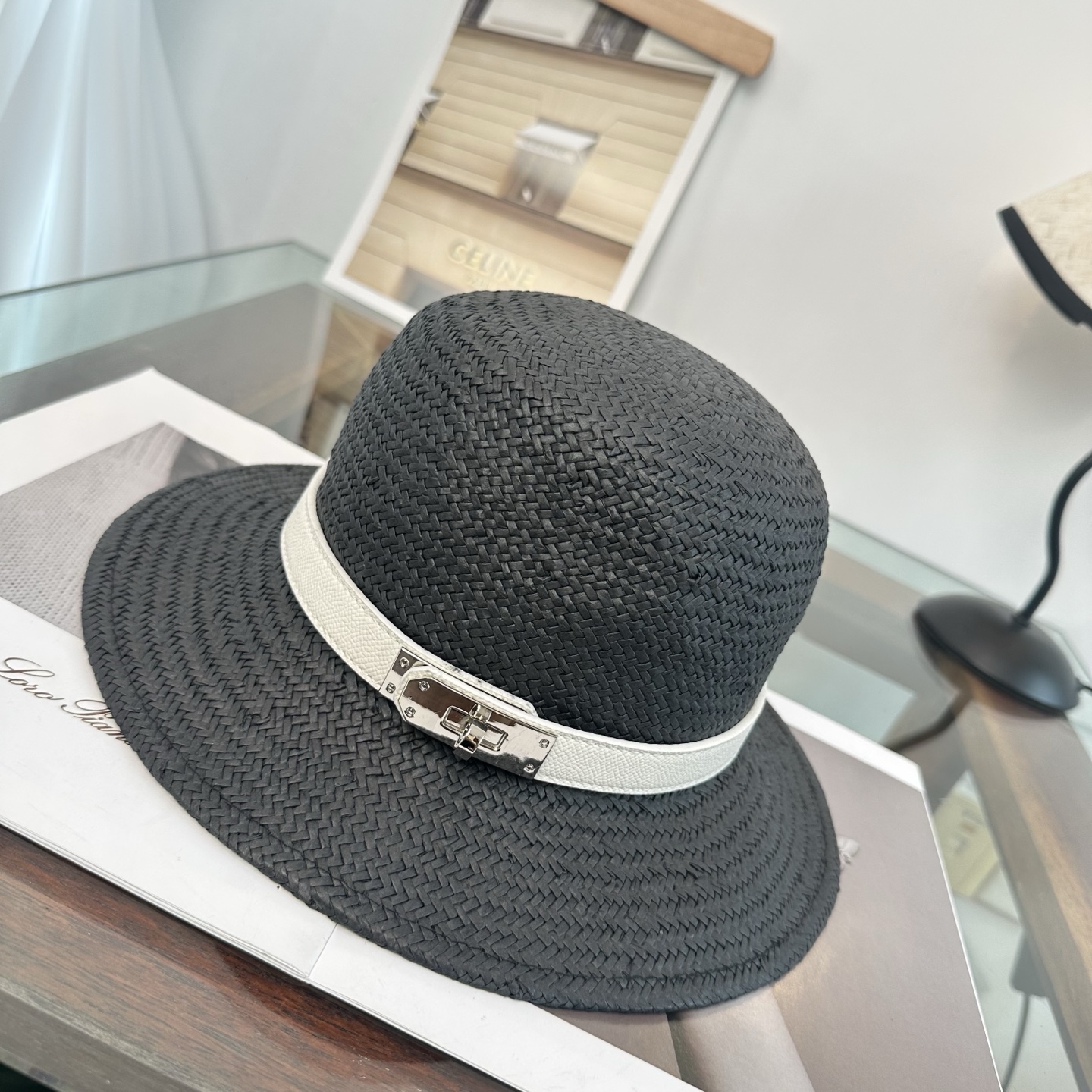 爱马仕HERMES 2026新款立体草帽，细节精致，细草制作，皮带款草帽，设计简单大方，名媛气质款头围5