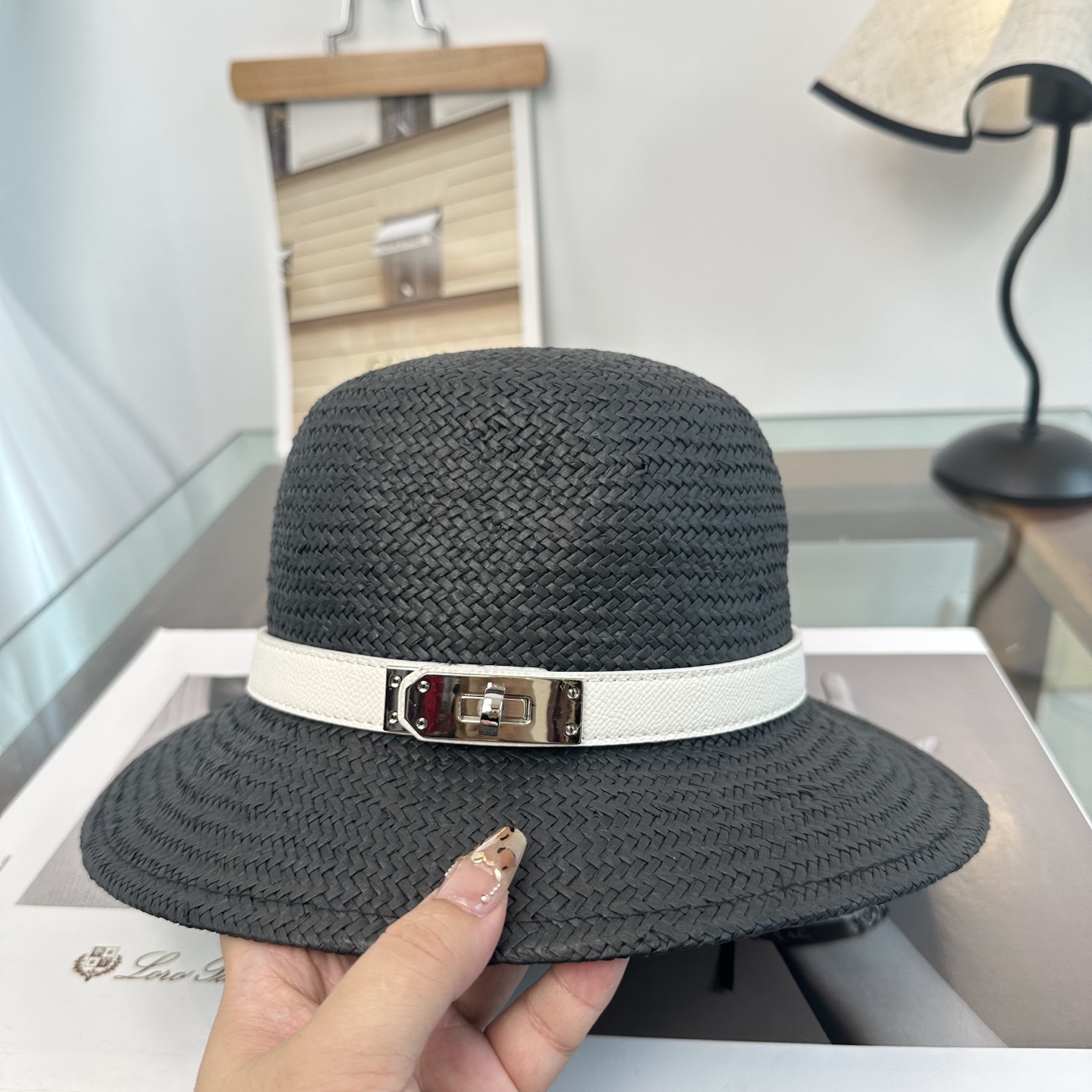 爱马仕HERMES 2026新款立体草帽，细节精致，细草制作，皮带款草帽，设计简单大方，名媛气质款头围5