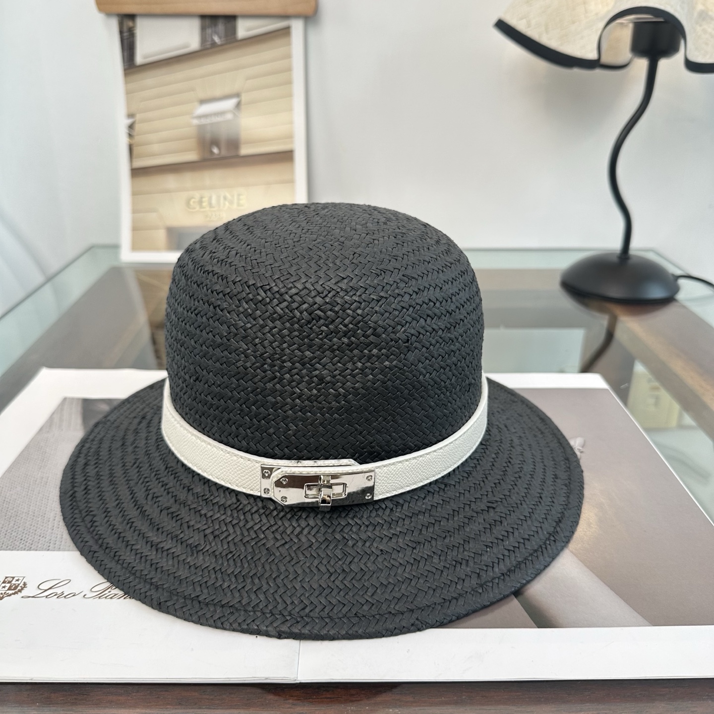 爱马仕HERMES 2026新款立体草帽，细节精致，细草制作，皮带款草帽，设计简单大方，名媛气质款头围5