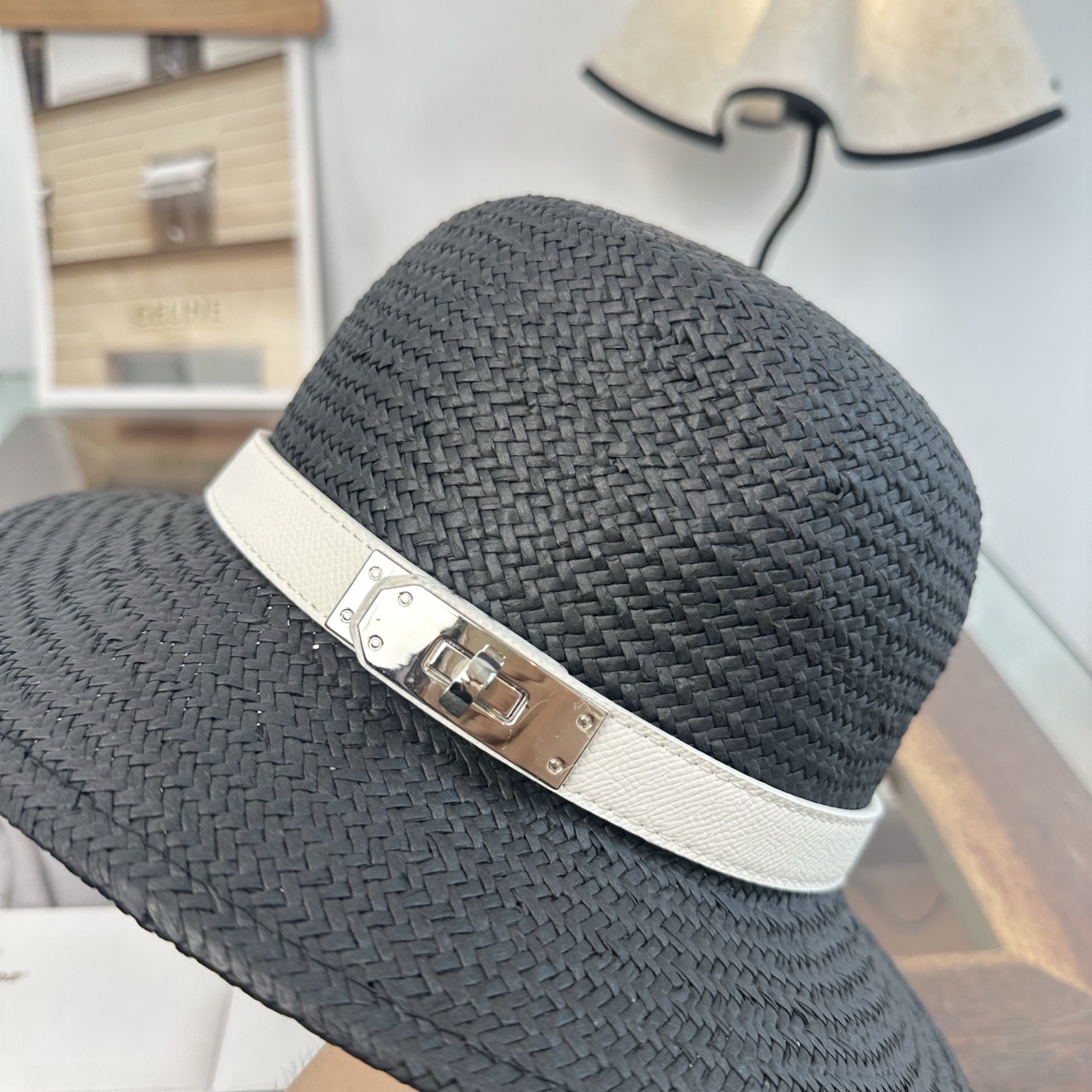 爱马仕HERMES 2026新款立体草帽，细节精致，细草制作，皮带款草帽，设计简单大方，名媛气质款头围5