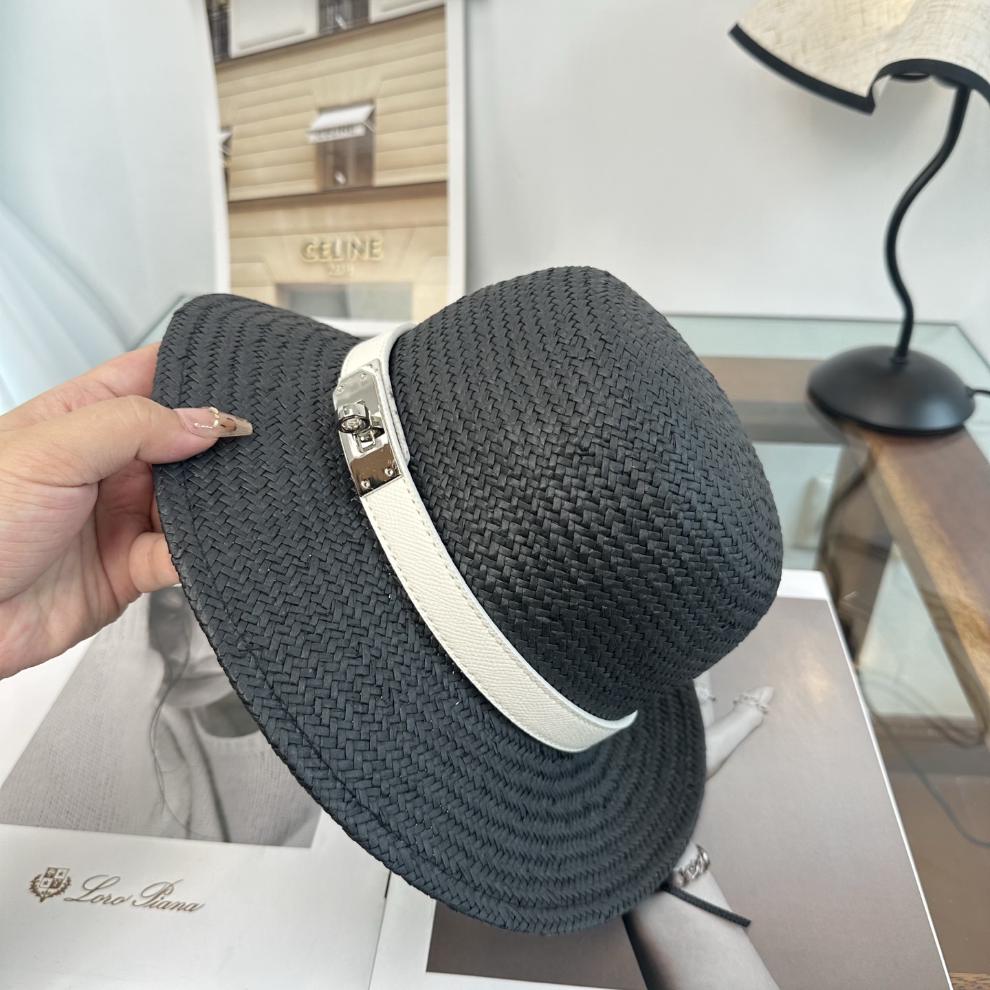 爱马仕HERMES 2026新款立体草帽，细节精致，细草制作，皮带款草帽，设计简单大方，名媛气质款头围5
