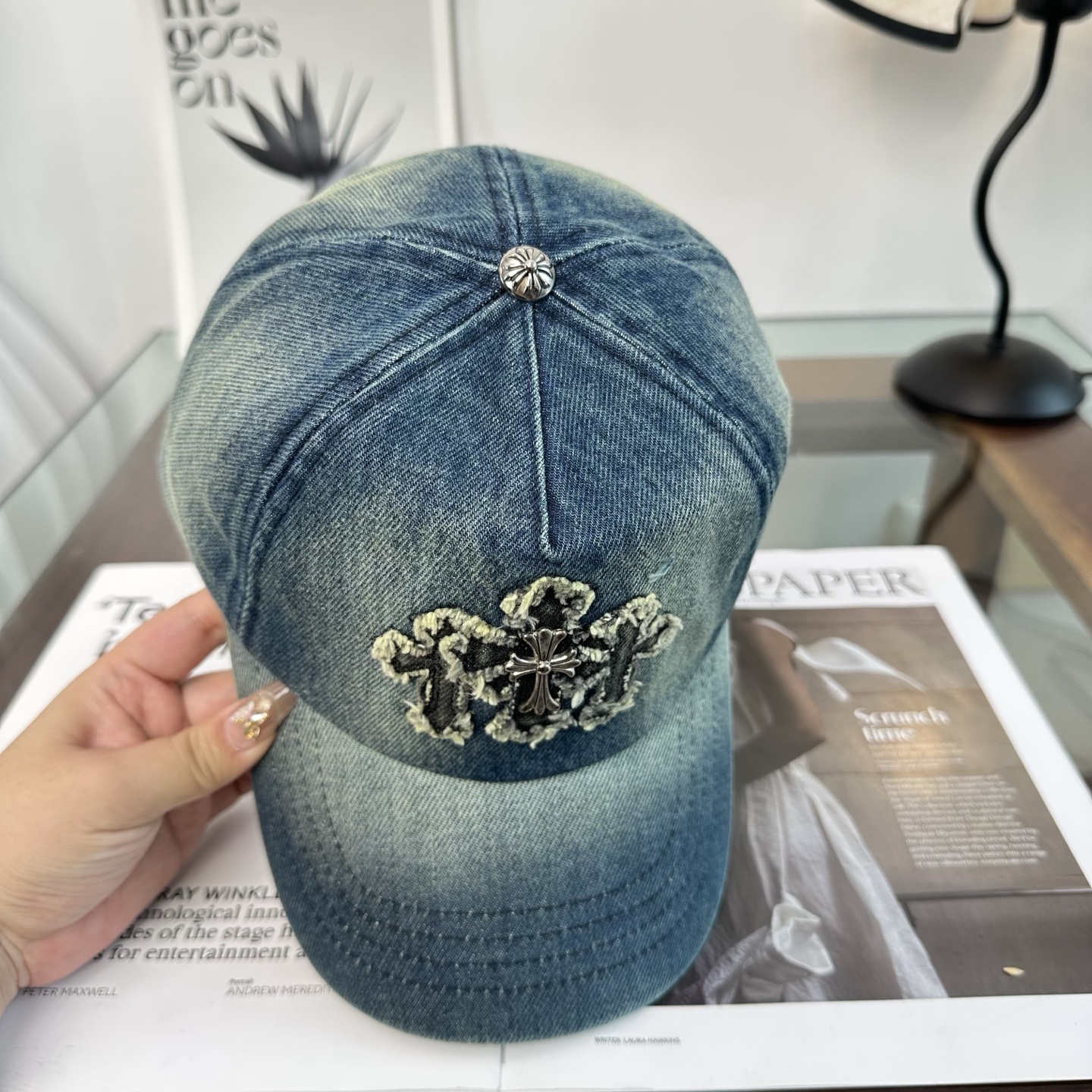 Chrome hearts 克罗心 新款十字架 高品质棒球帽，高端定制版！网红时尚博主同款！墙裂推荐！质