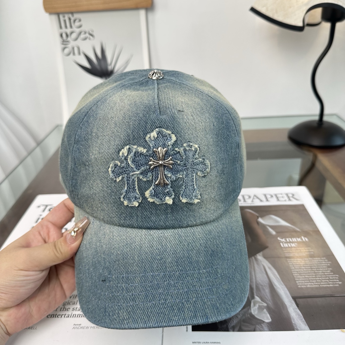 Chrome hearts 克罗心 新款十字架 高品质棒球帽，高端定制版！网红时尚博主同款！墙裂推荐！质