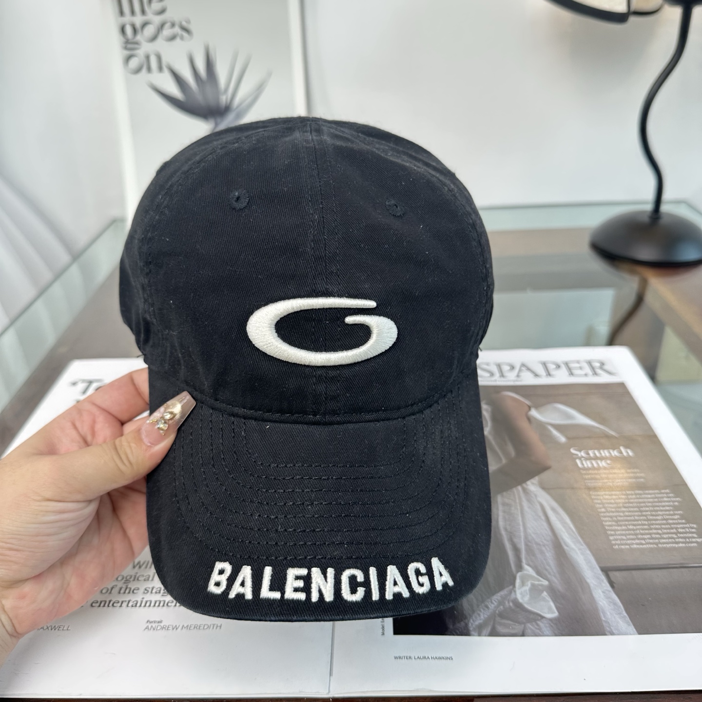 新品Balenciaga 巴黎世家字母新款棒球帽现货秒发🧢简约时尚超级无敌好看的帽子！情侣款！
