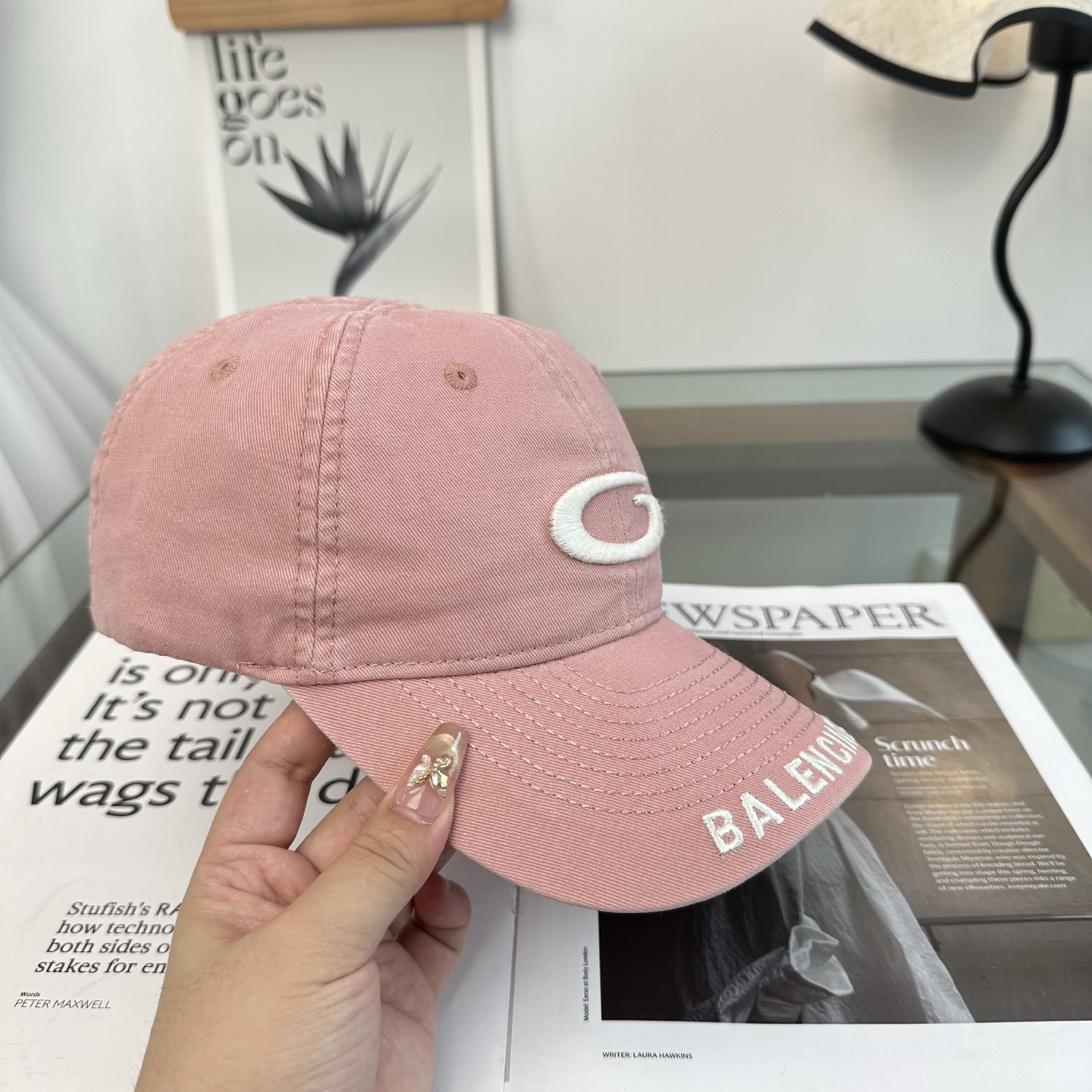 新品Balenciaga 巴黎世家字母新款棒球帽现货秒发🧢简约时尚超级无敌好看的帽子！情侣款！