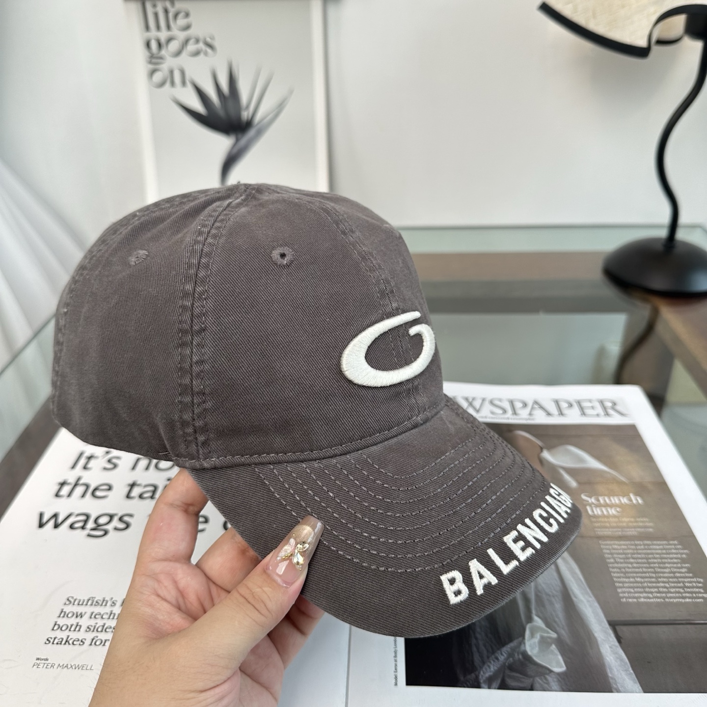 新品Balenciaga 巴黎世家字母新款棒球帽现货秒发🧢简约时尚超级无敌好看的帽子！情侣款！
