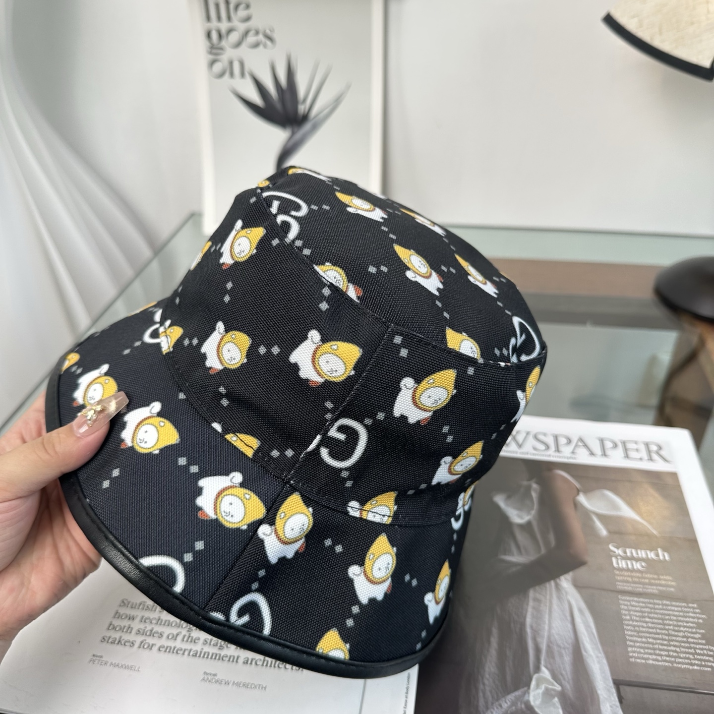 GUCCI古奇渔夫帽👒官网新品Gucci渔夫帽火爆来袭 工艺非常精美 高档大气上档次！低调奢华，方便携带
