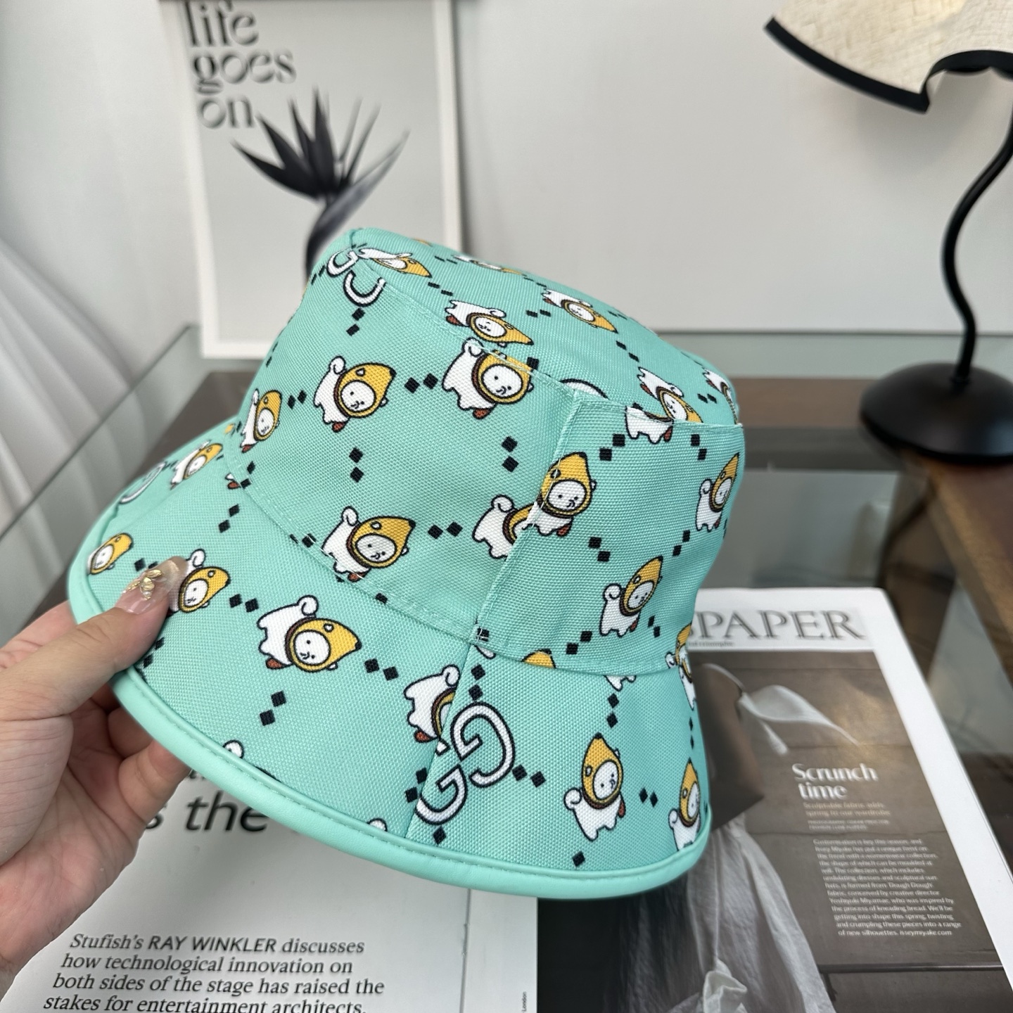 GUCCI古奇渔夫帽👒官网新品Gucci渔夫帽火爆来袭 工艺非常精美 高档大气上档次！低调奢华，方便携带