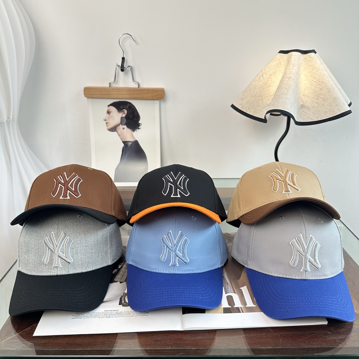 韩国正品MLB棒球帽🔥NY最新最火的帽子就在这👏👏最新款棒球帽刺绣男女情侣款鸭舌帽❗最新款 ，爆炸款全线