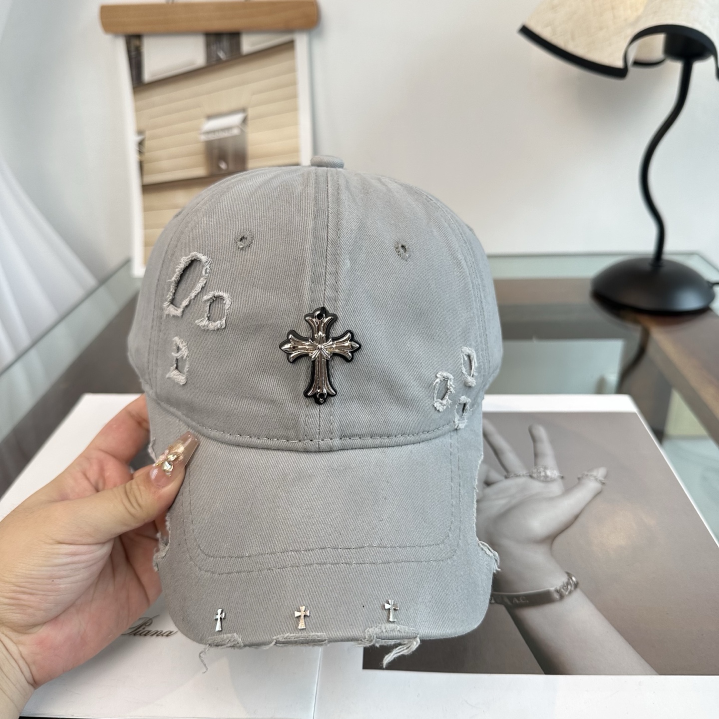 Chrome hearts 克罗心 新款十字架 高品质棒球帽，高端定制版！网红时尚博主同款！墙裂推荐！质