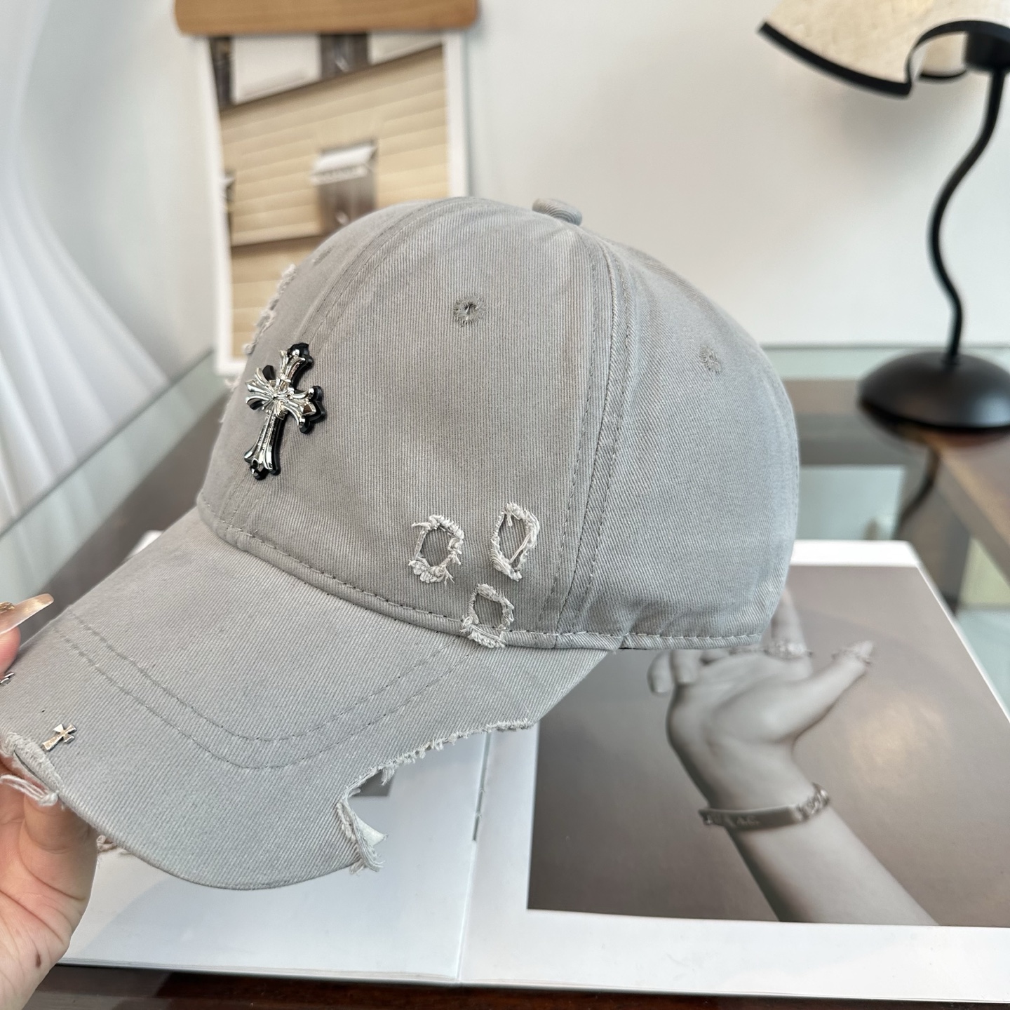 Chrome hearts 克罗心 新款十字架 高品质棒球帽，高端定制版！网红时尚博主同款！墙裂推荐！质